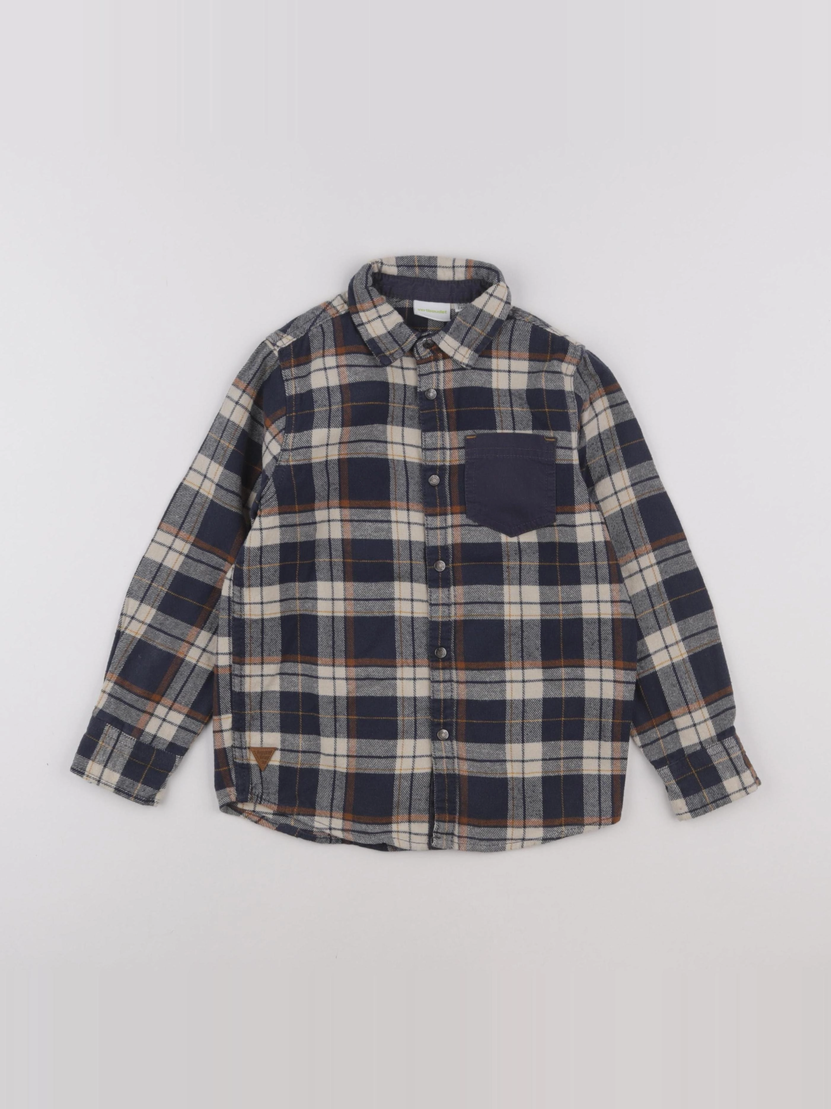 Vertbaudet - chemise bleu - 8 ans