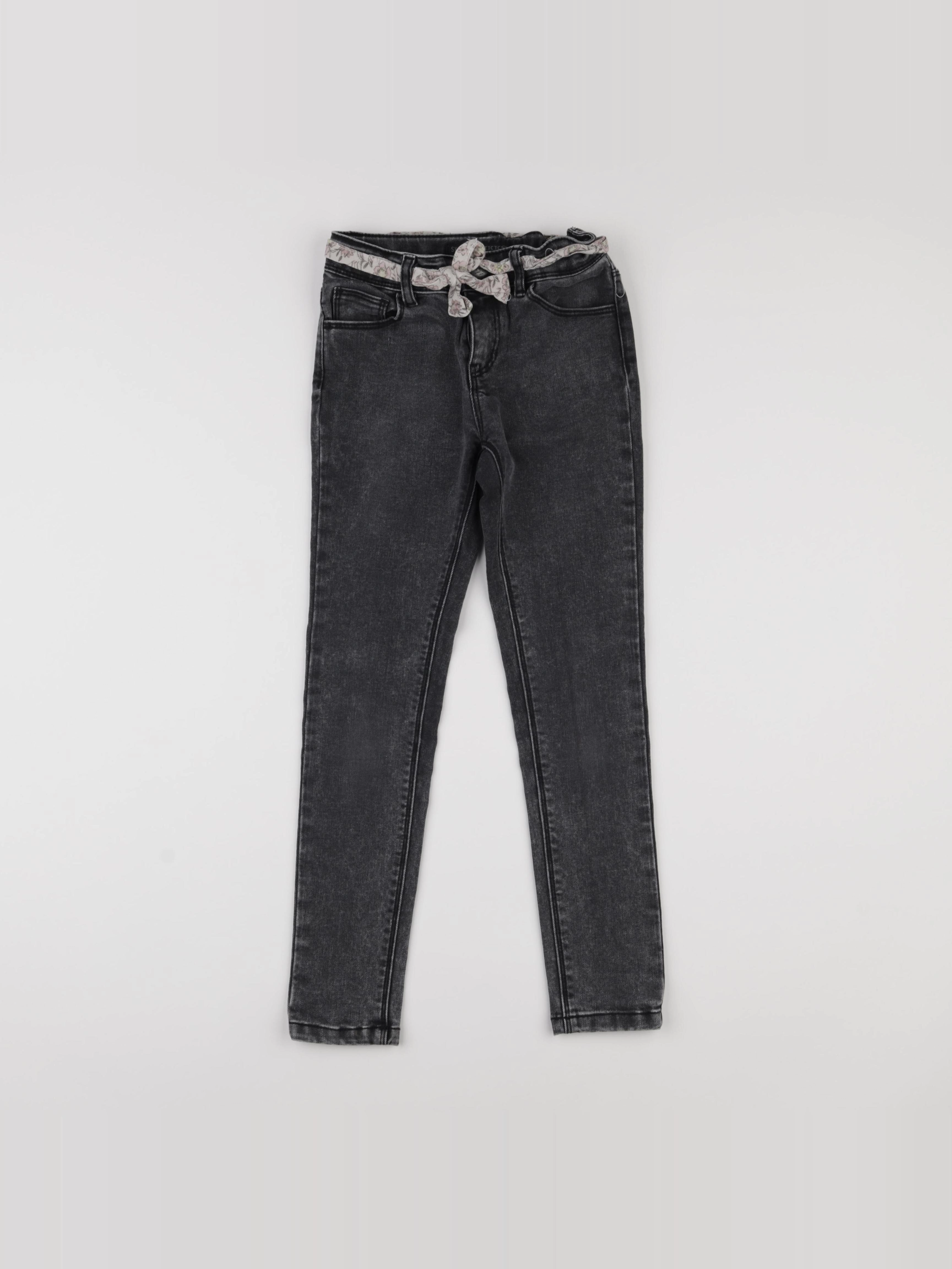 IKKS - jean gris - 8 ans