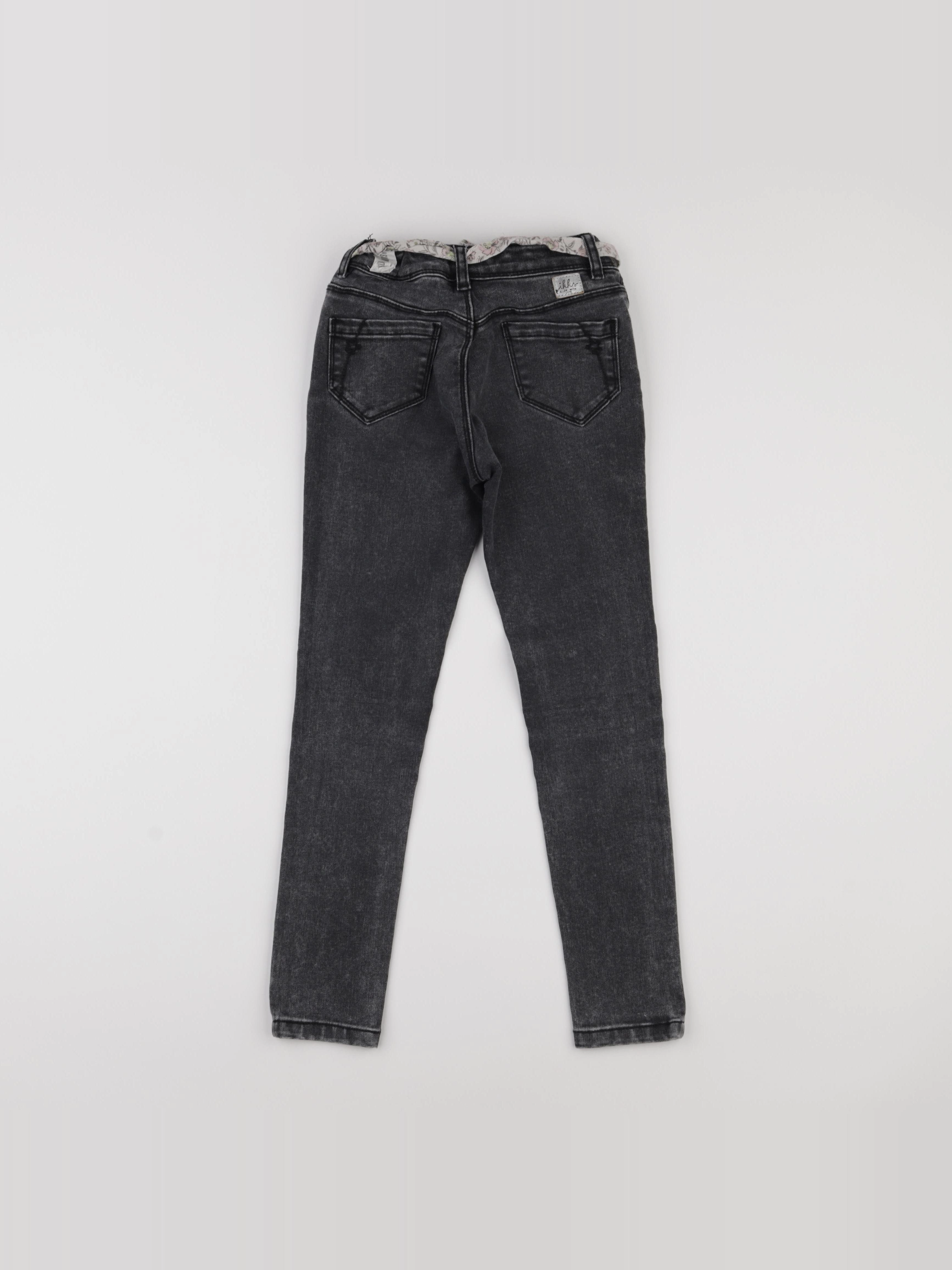 IKKS - jean gris - 8 ans