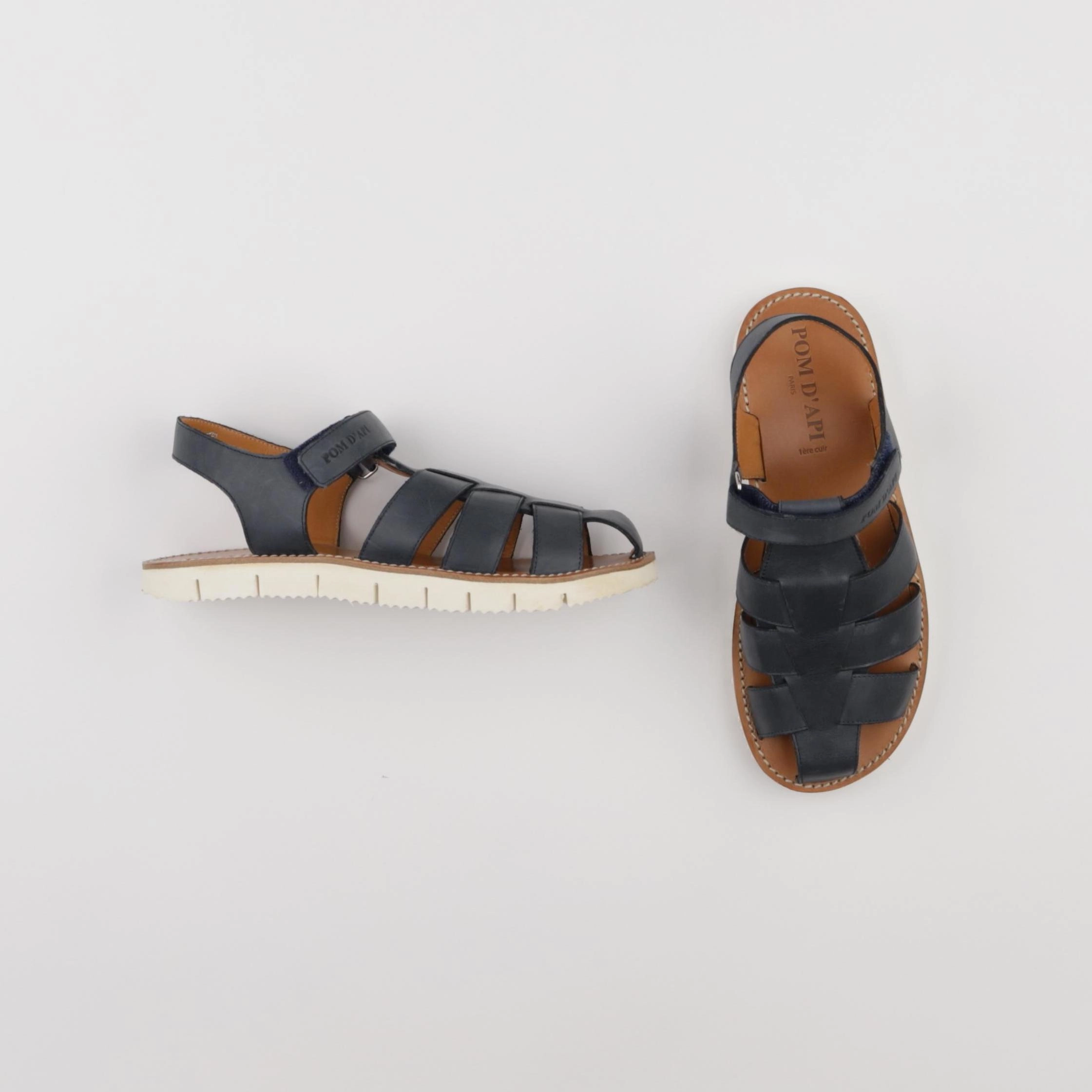 Pom d'Api - sandales bleu - pointure 38