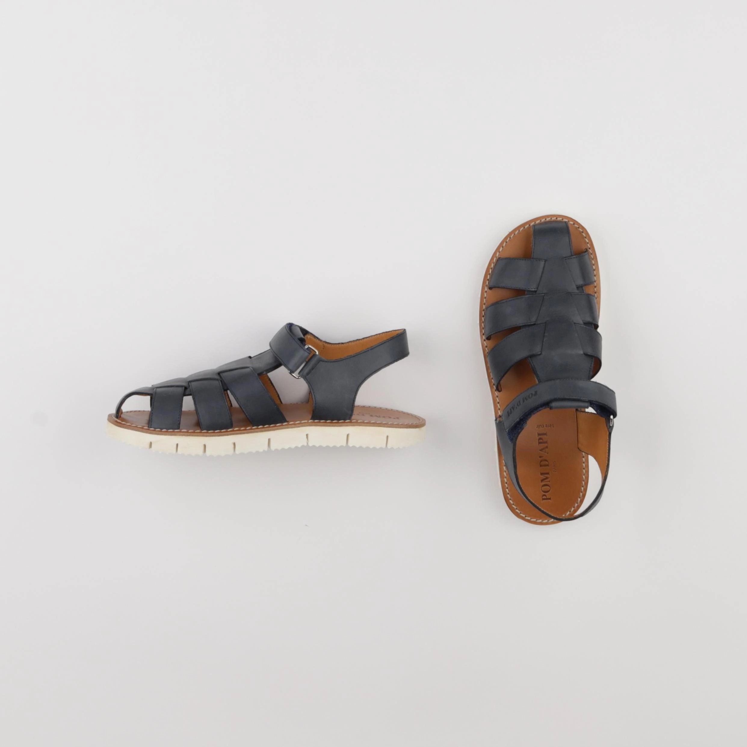 Pom d'Api - sandales bleu - pointure 38