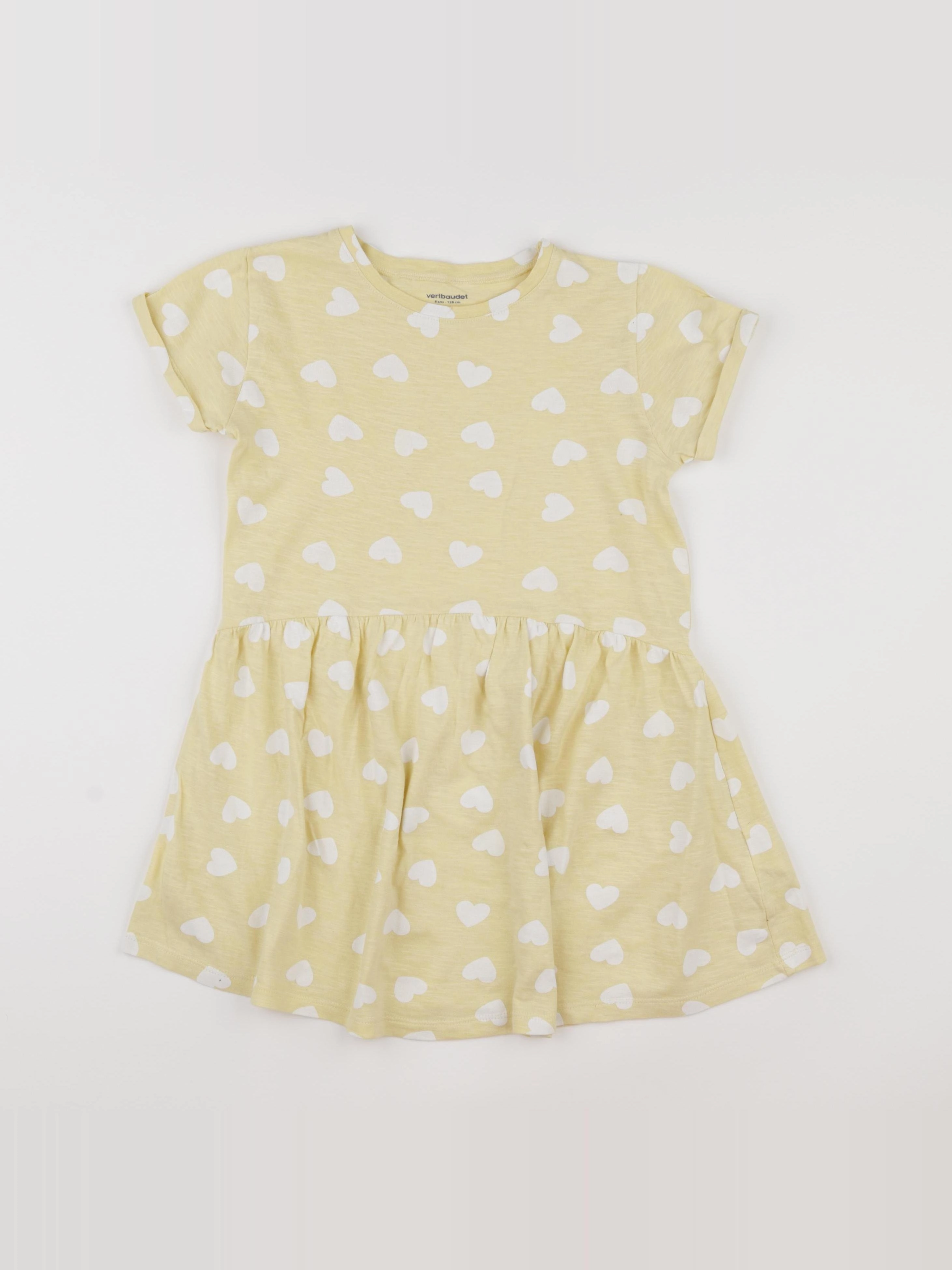 Vertbaudet - robe jaune - 8 ans