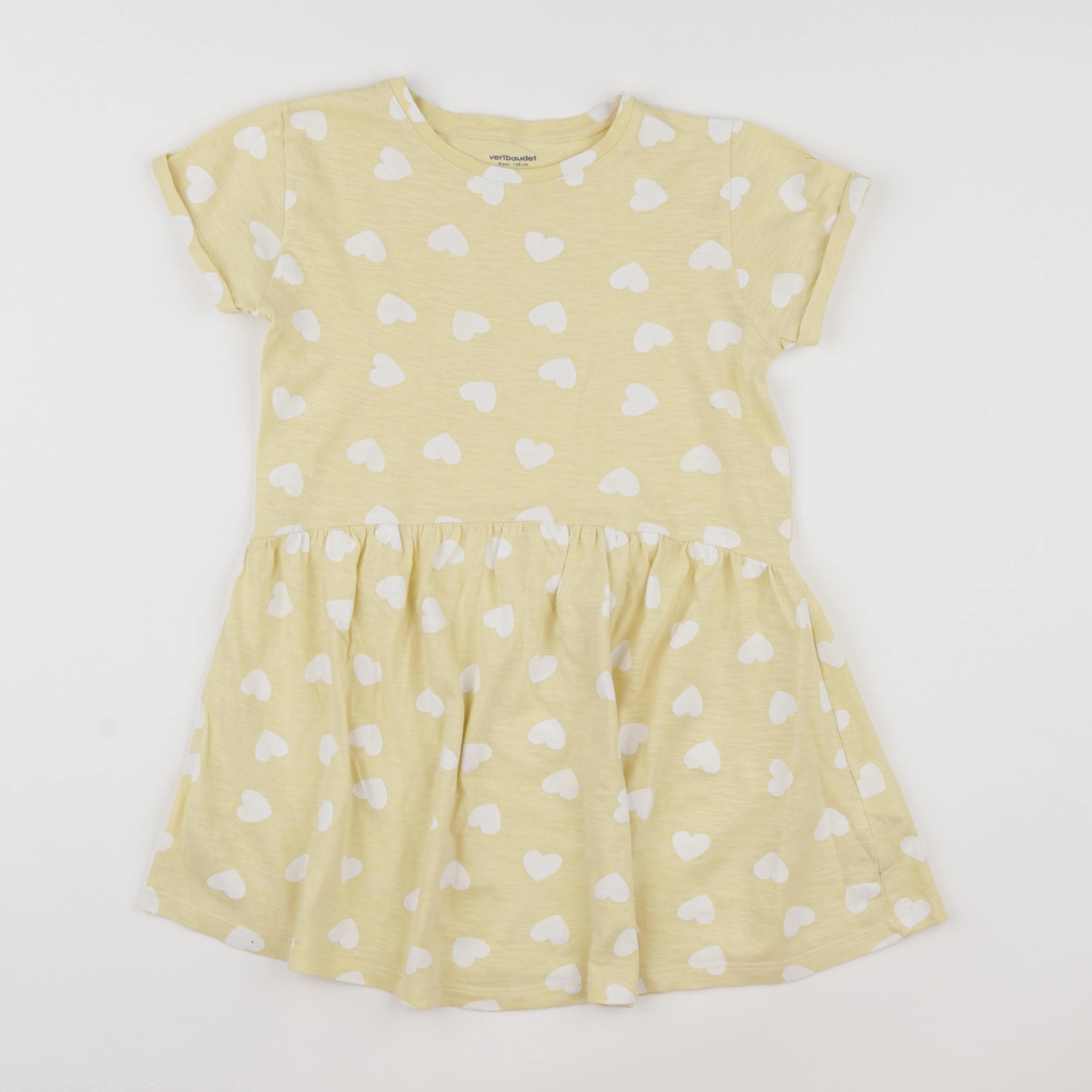 Vertbaudet - robe jaune - 8 ans
