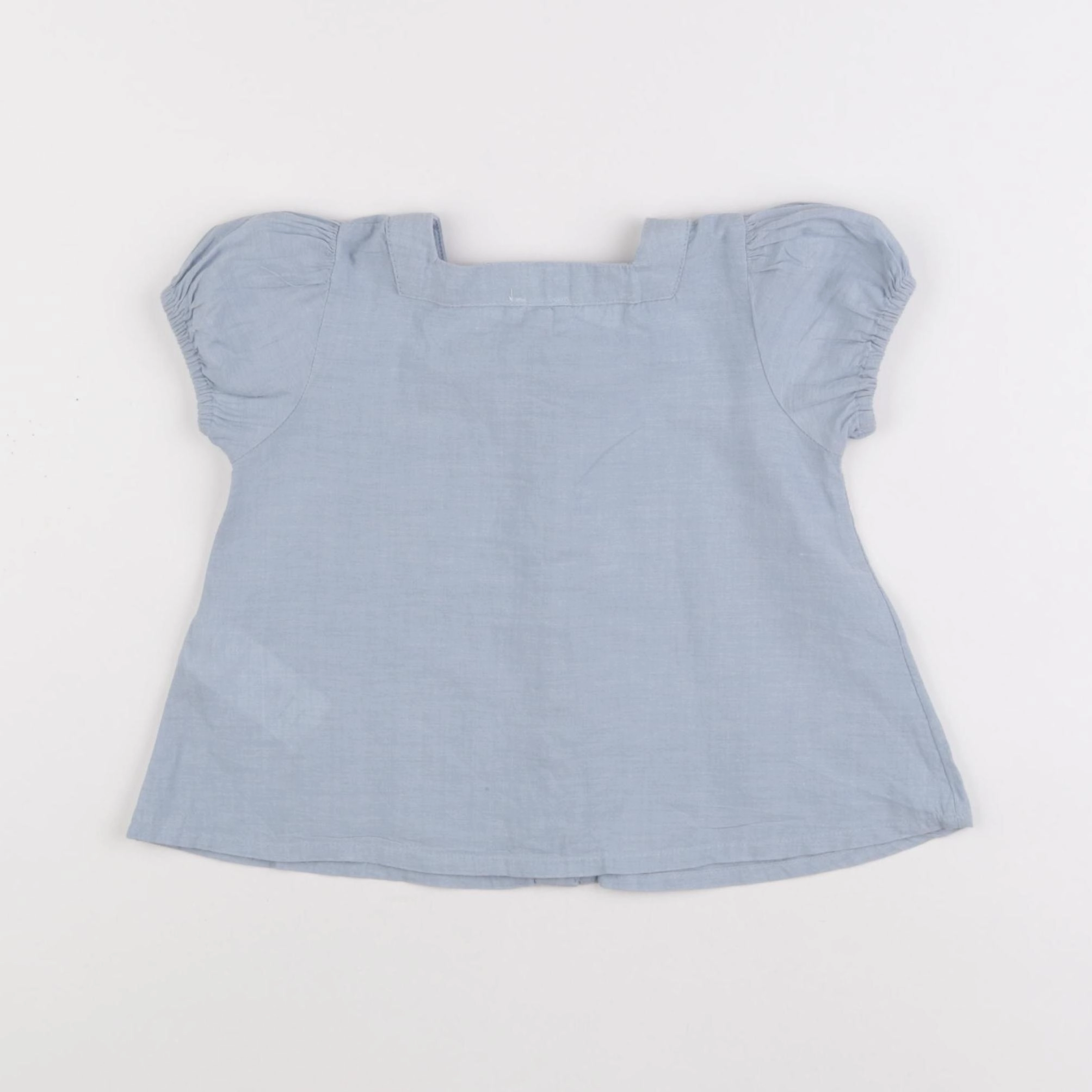 Vertbaudet - blouse bleu - 2 ans