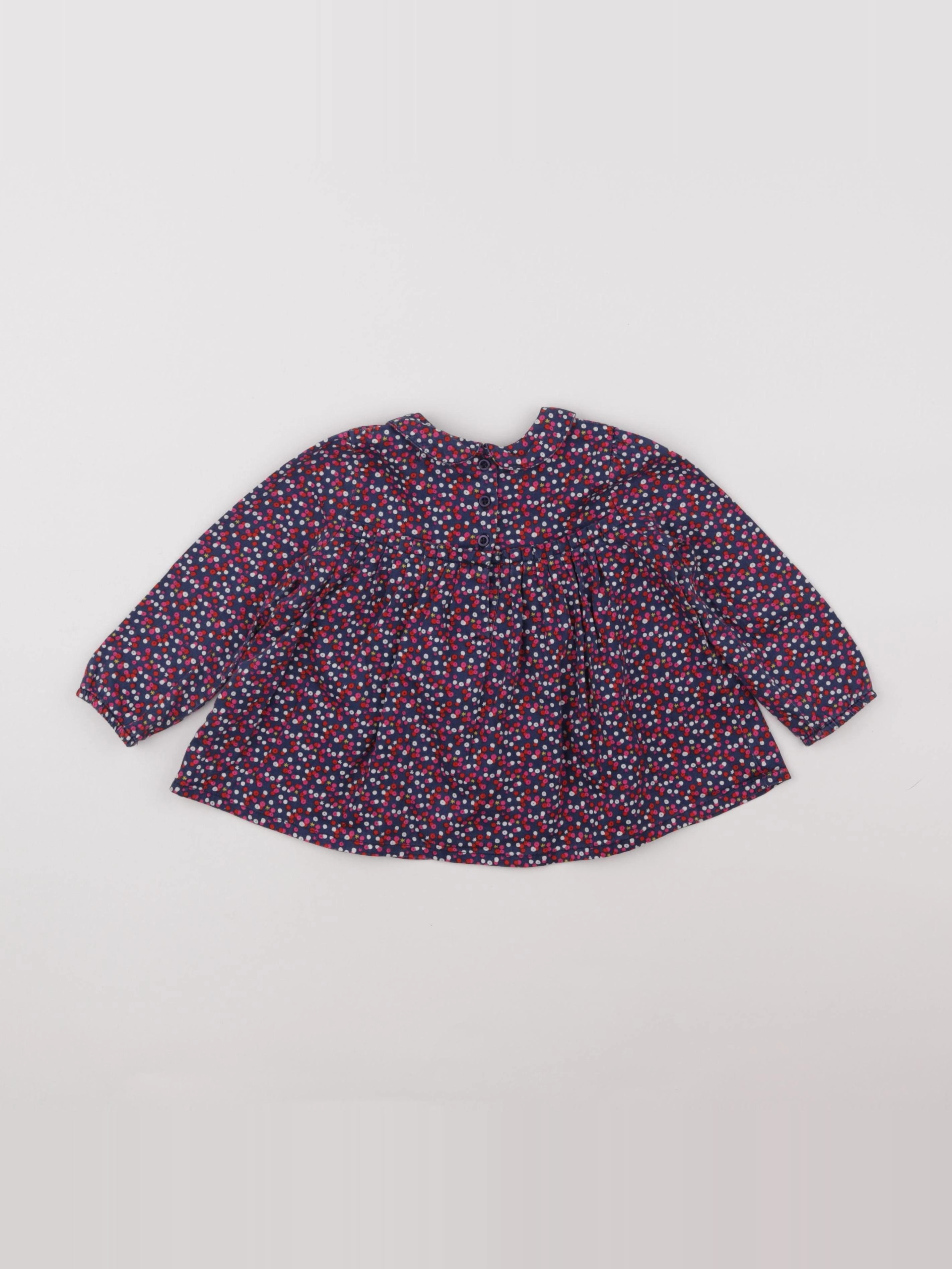 Boutchou - blouse bleu - 18 mois