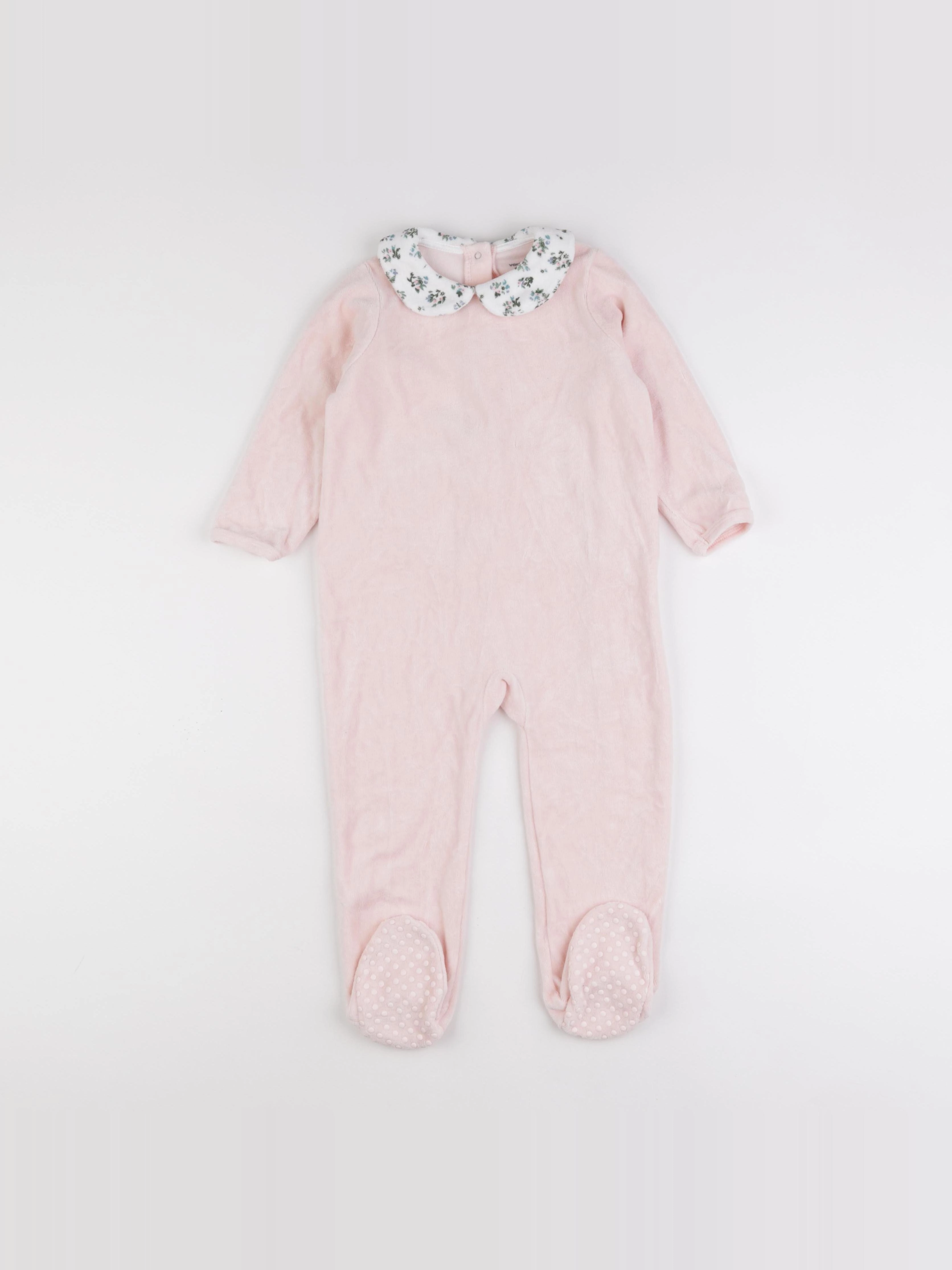 Vertbaudet - pyjama velours rose - 3 ans