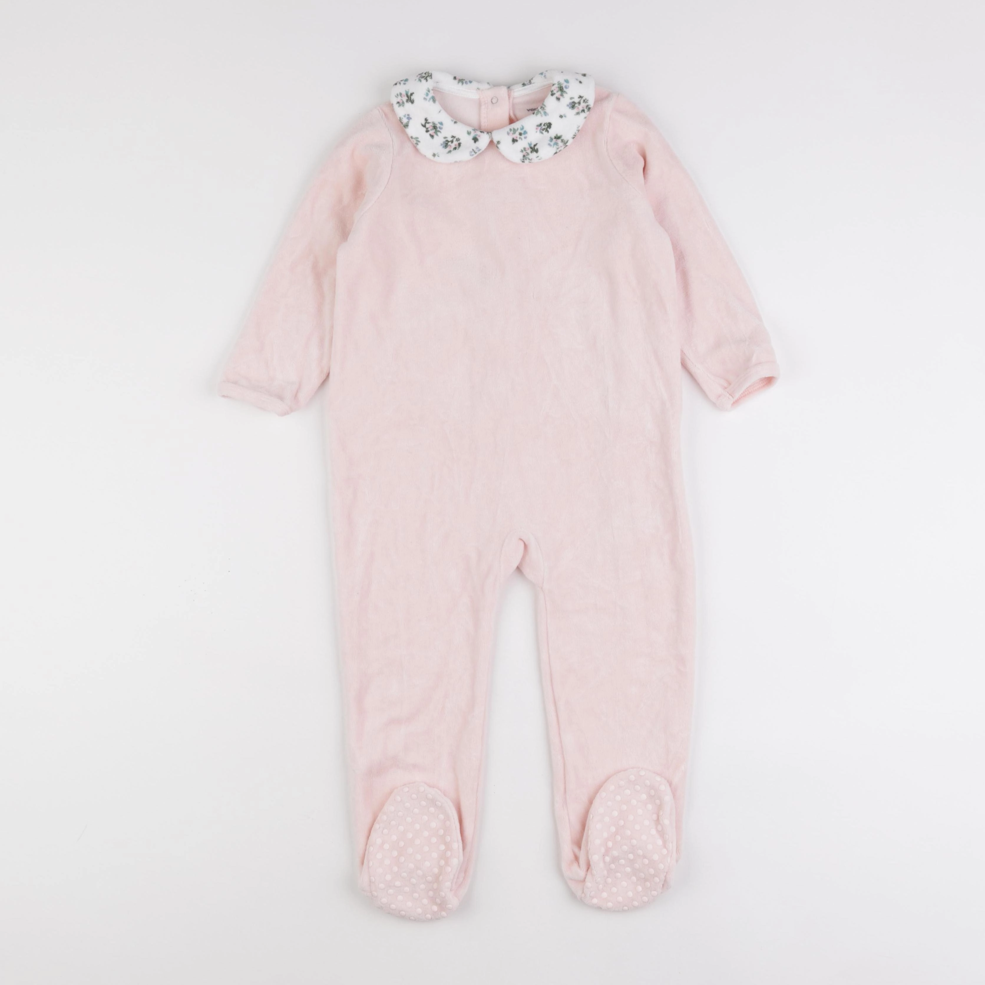 Vertbaudet - pyjama velours rose - 3 ans