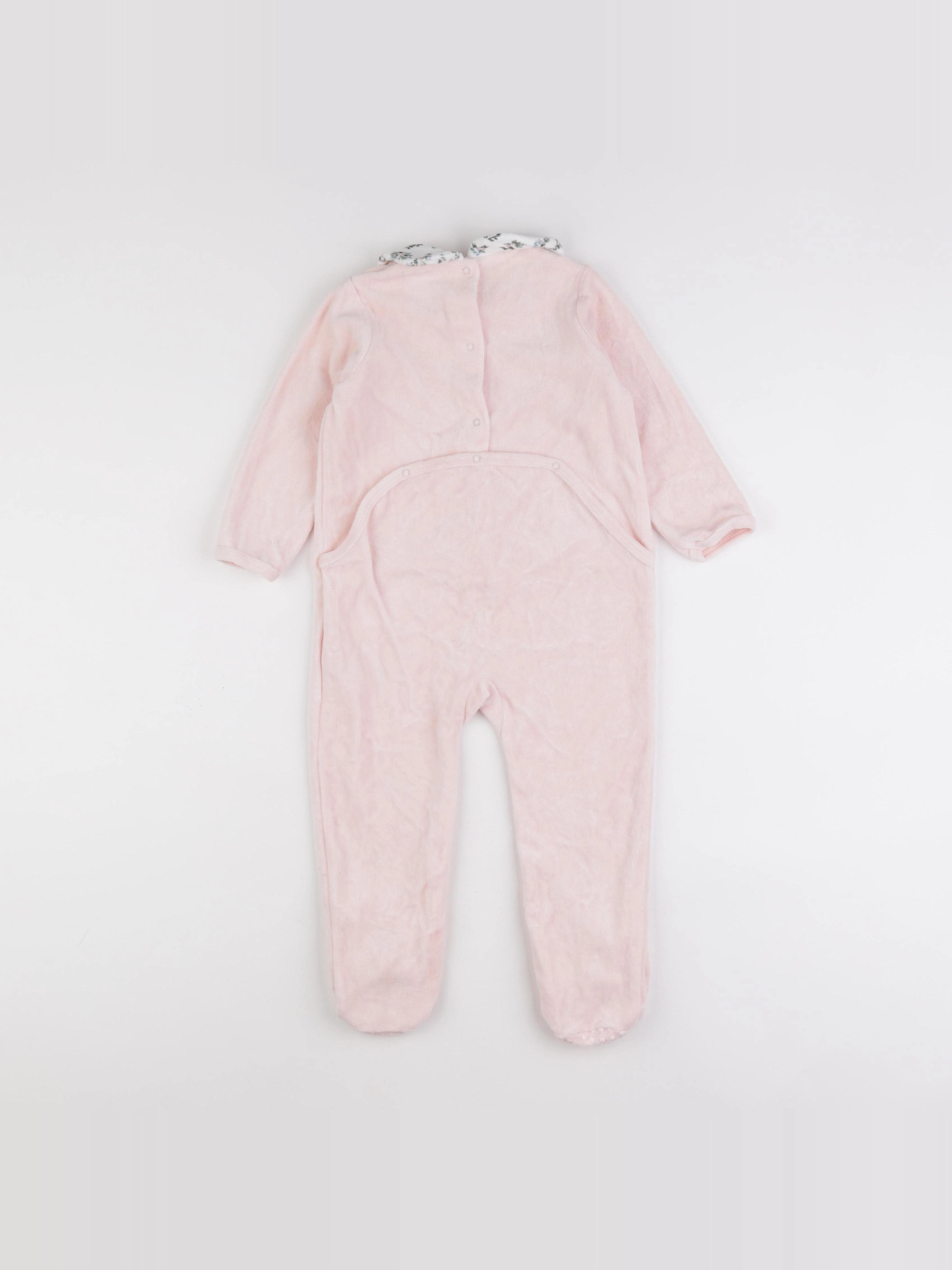 Vertbaudet - pyjama velours rose - 3 ans