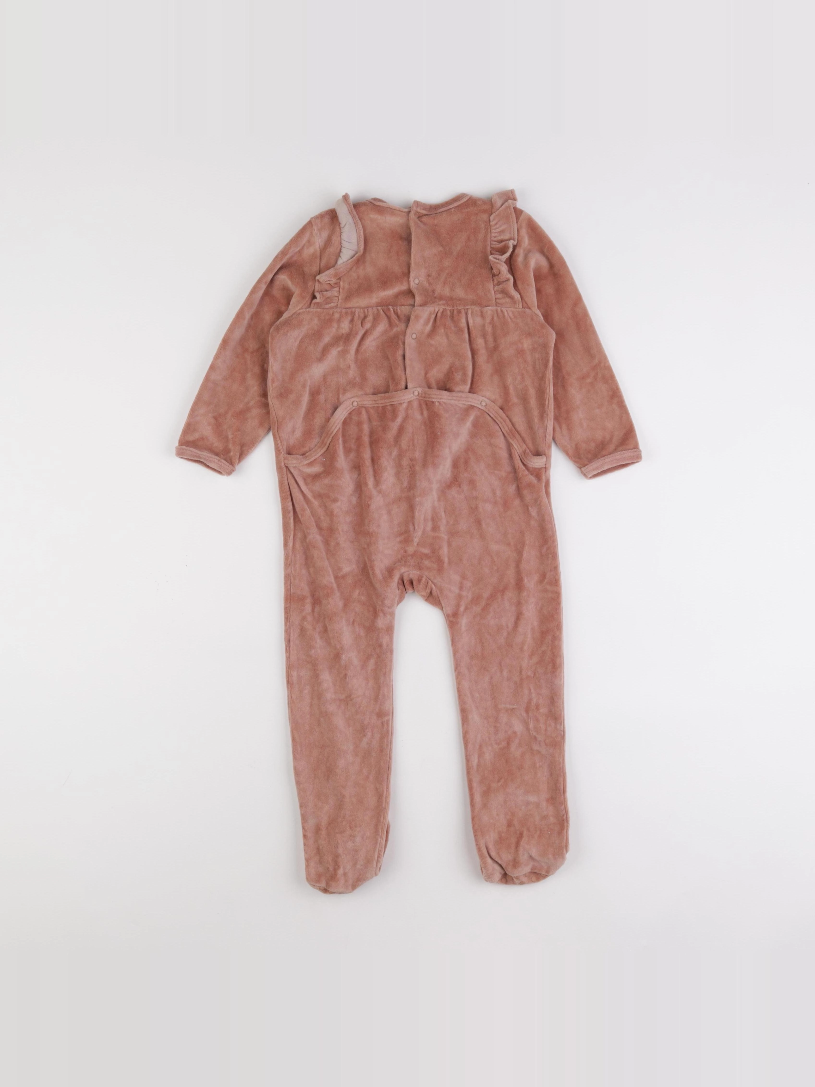 Vertbaudet - pyjama velours marron - 3 ans
