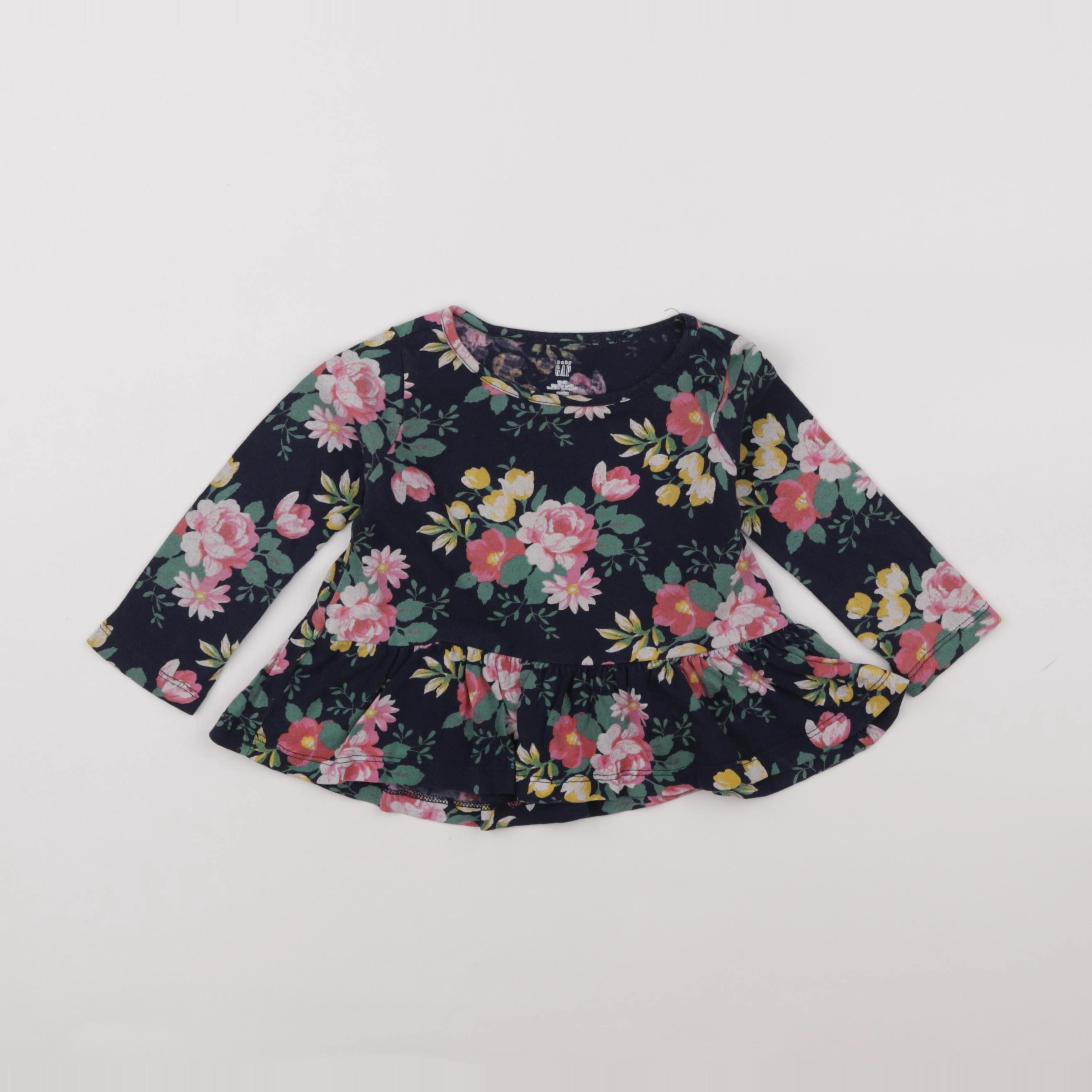 GAP - tee-shirt bleu - 12/18 mois