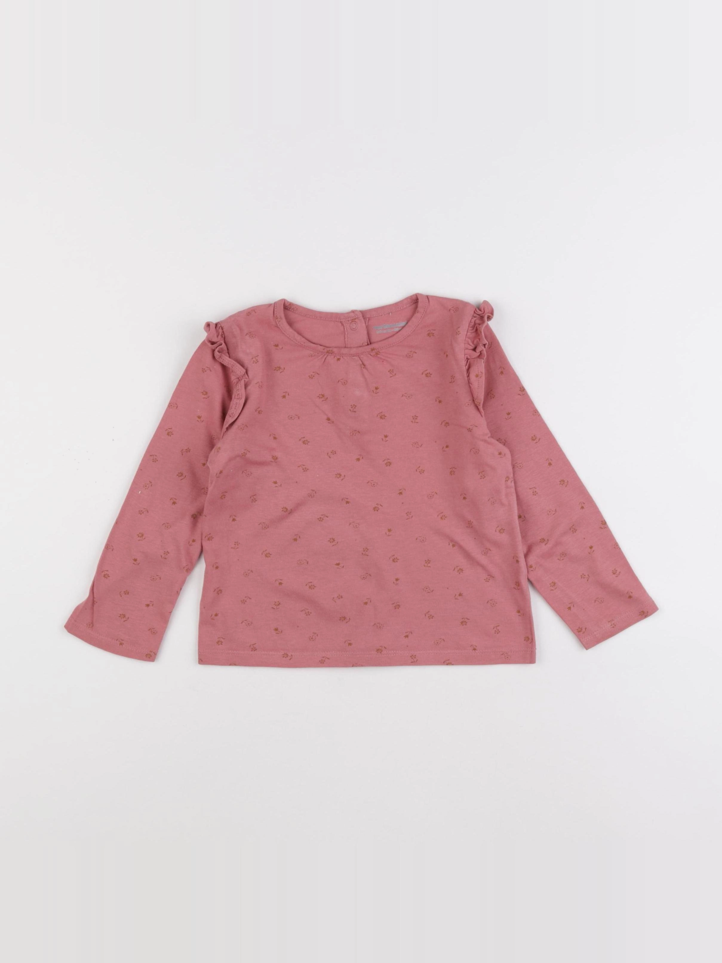 Vertbaudet - tee-shirt rose - 24 mois