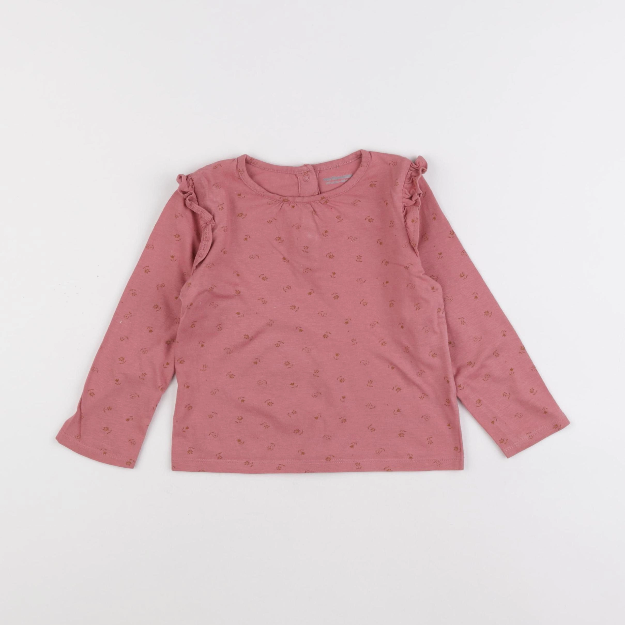Vertbaudet - tee-shirt rose - 24 mois