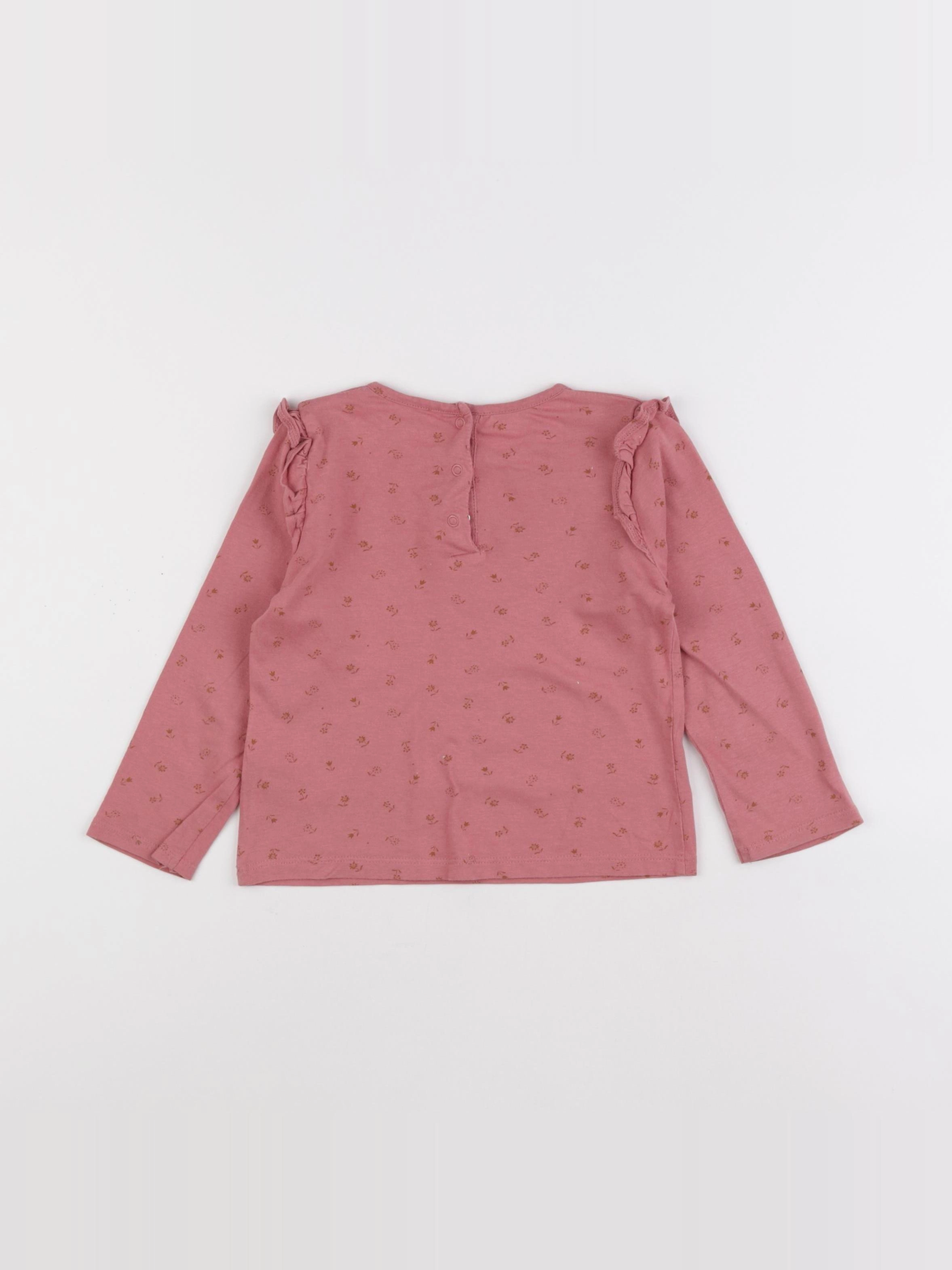 Vertbaudet - tee-shirt rose - 24 mois