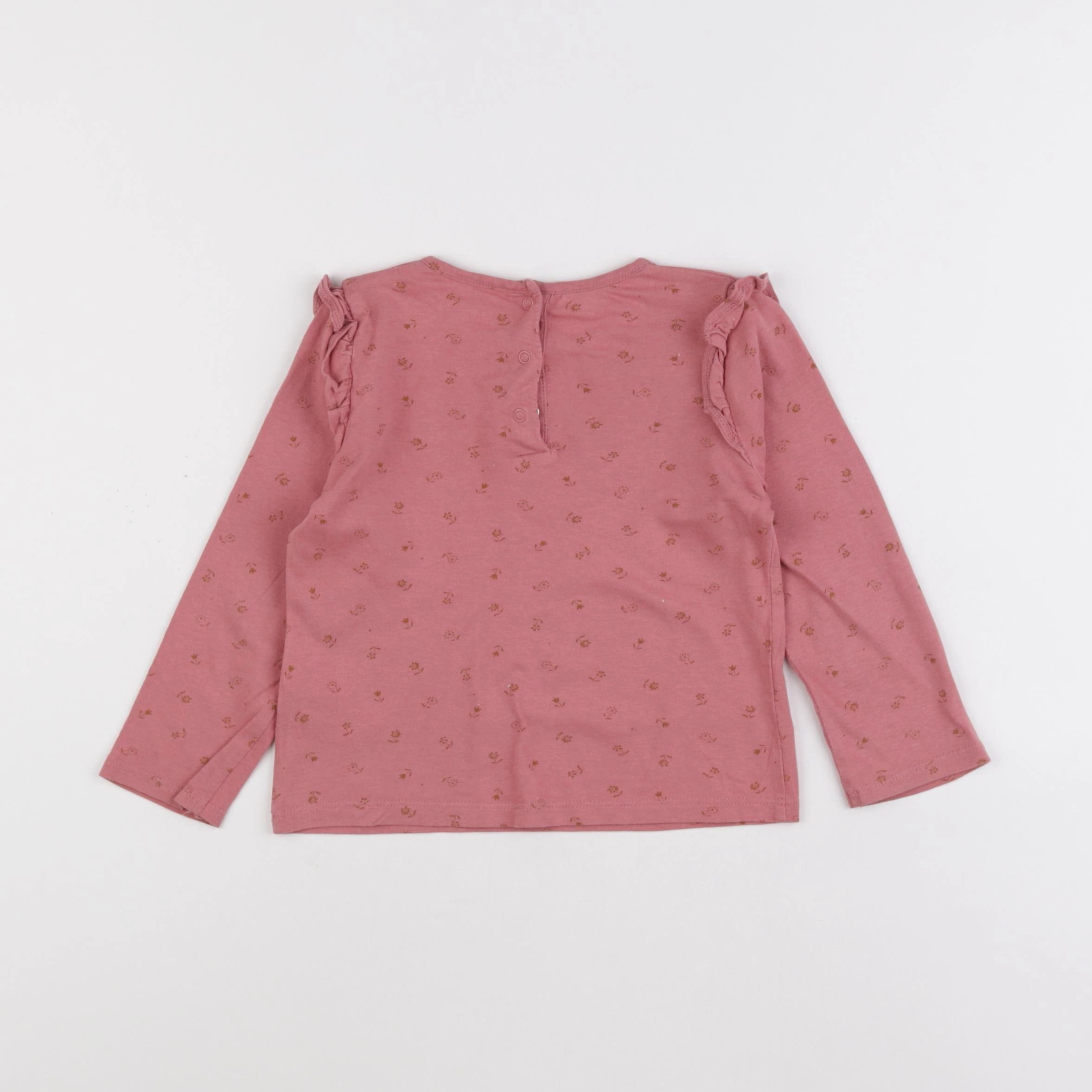 Vertbaudet - tee-shirt rose - 24 mois