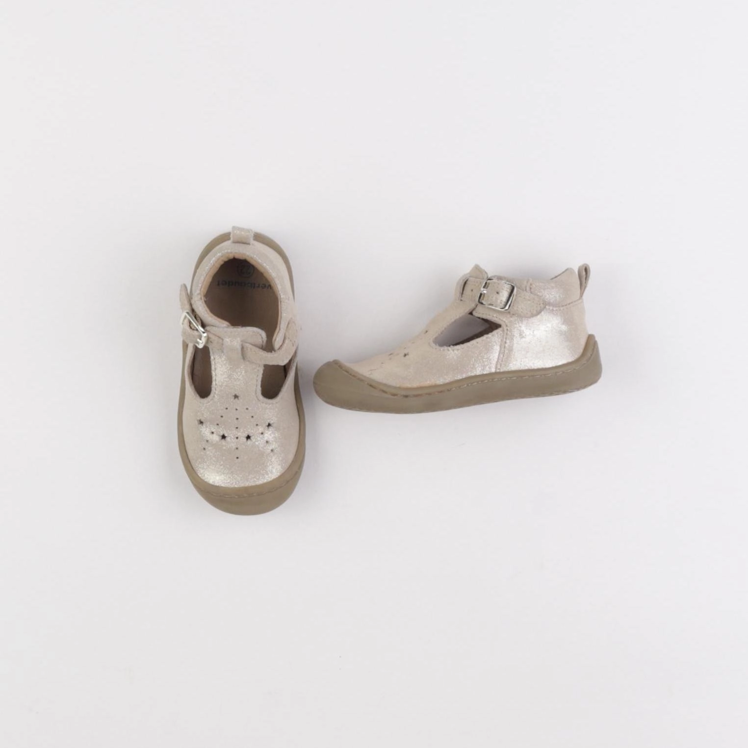Vertbaudet - bottillons beige, or - pointure 22