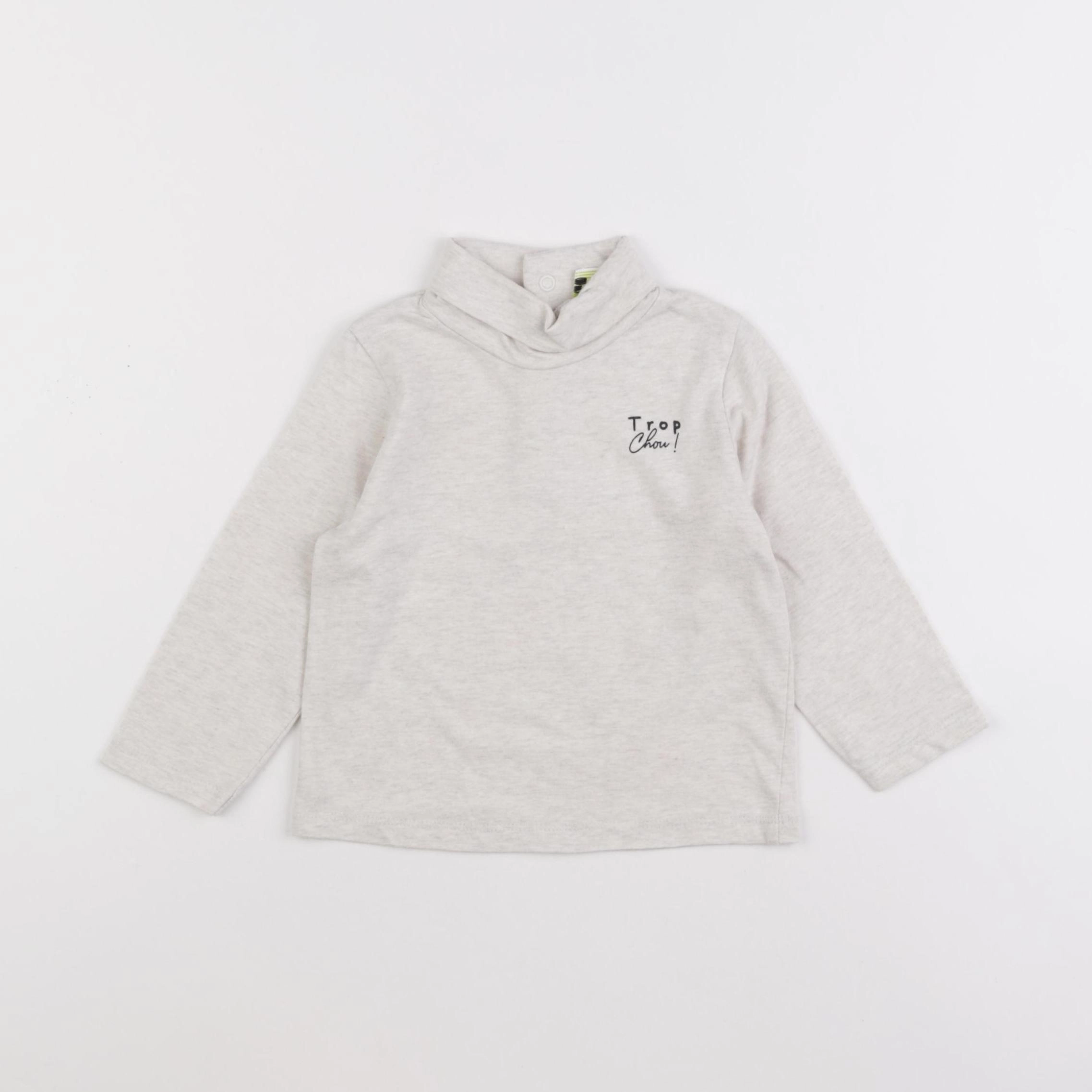 Tape à l'oeil - sous-pull gris - 18 mois