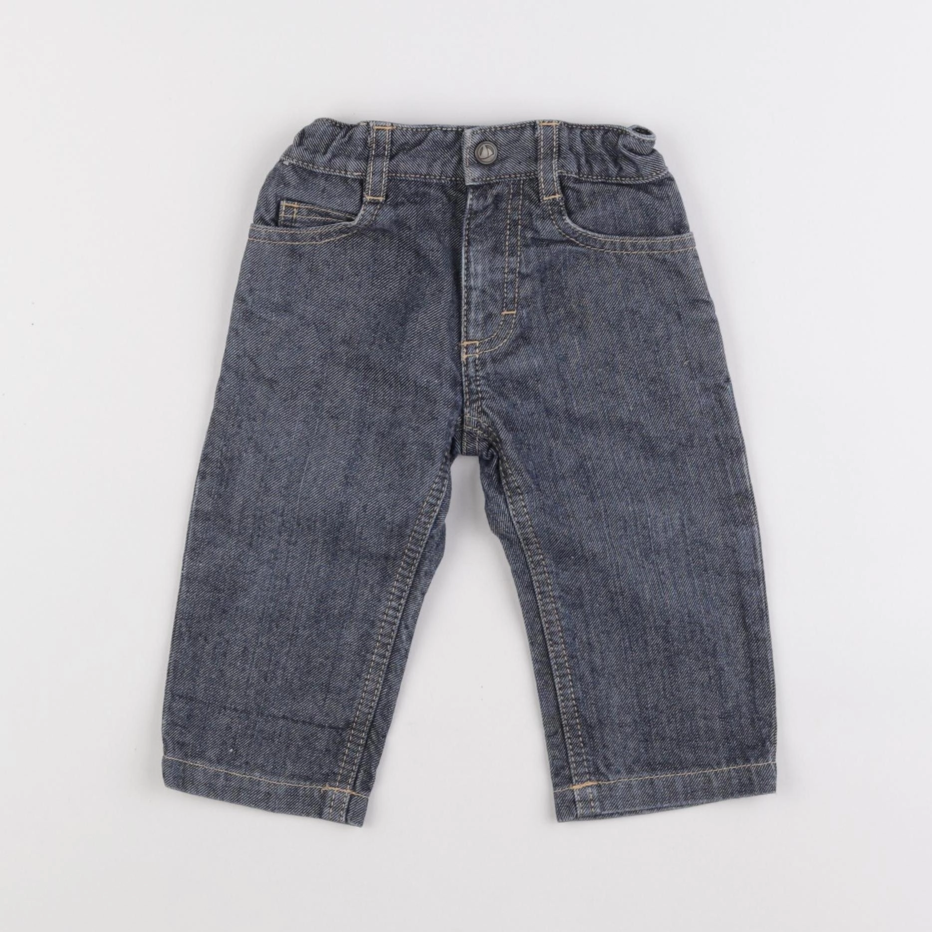 Petit Bateau - jean bleu - 12 mois