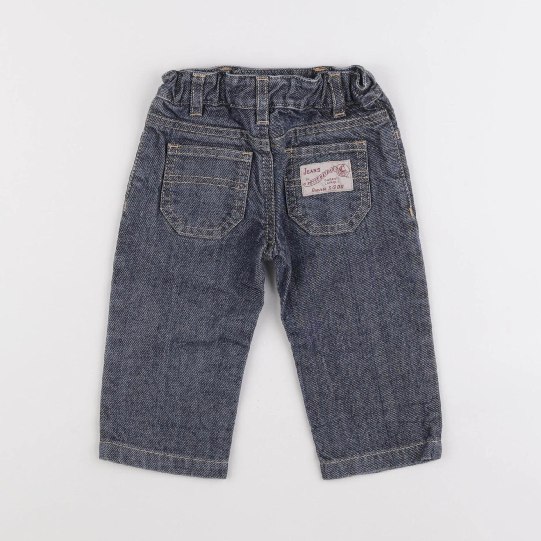 Petit Bateau - jean bleu - 12 mois