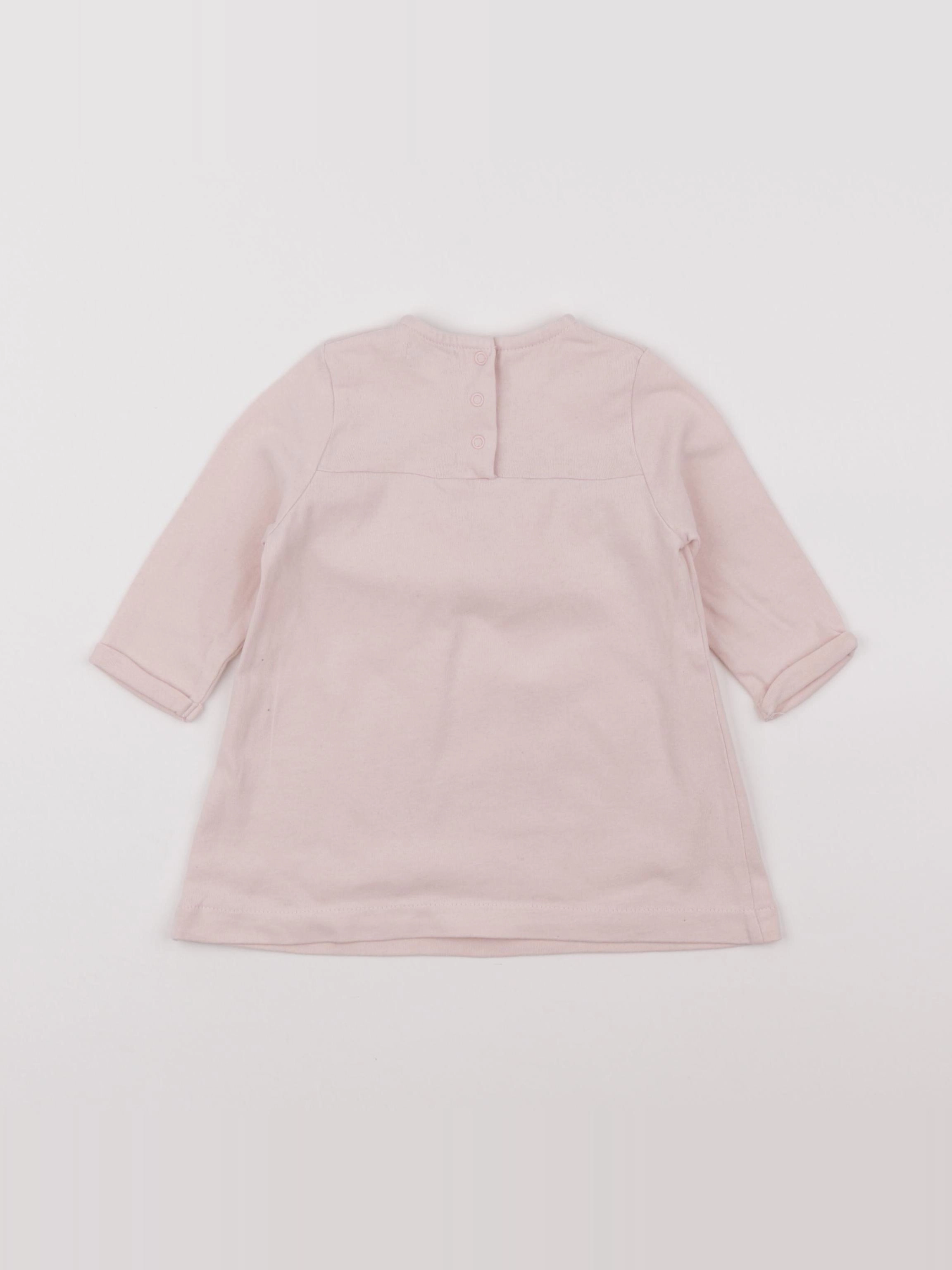 Vertbaudet - robe rose - 9 mois