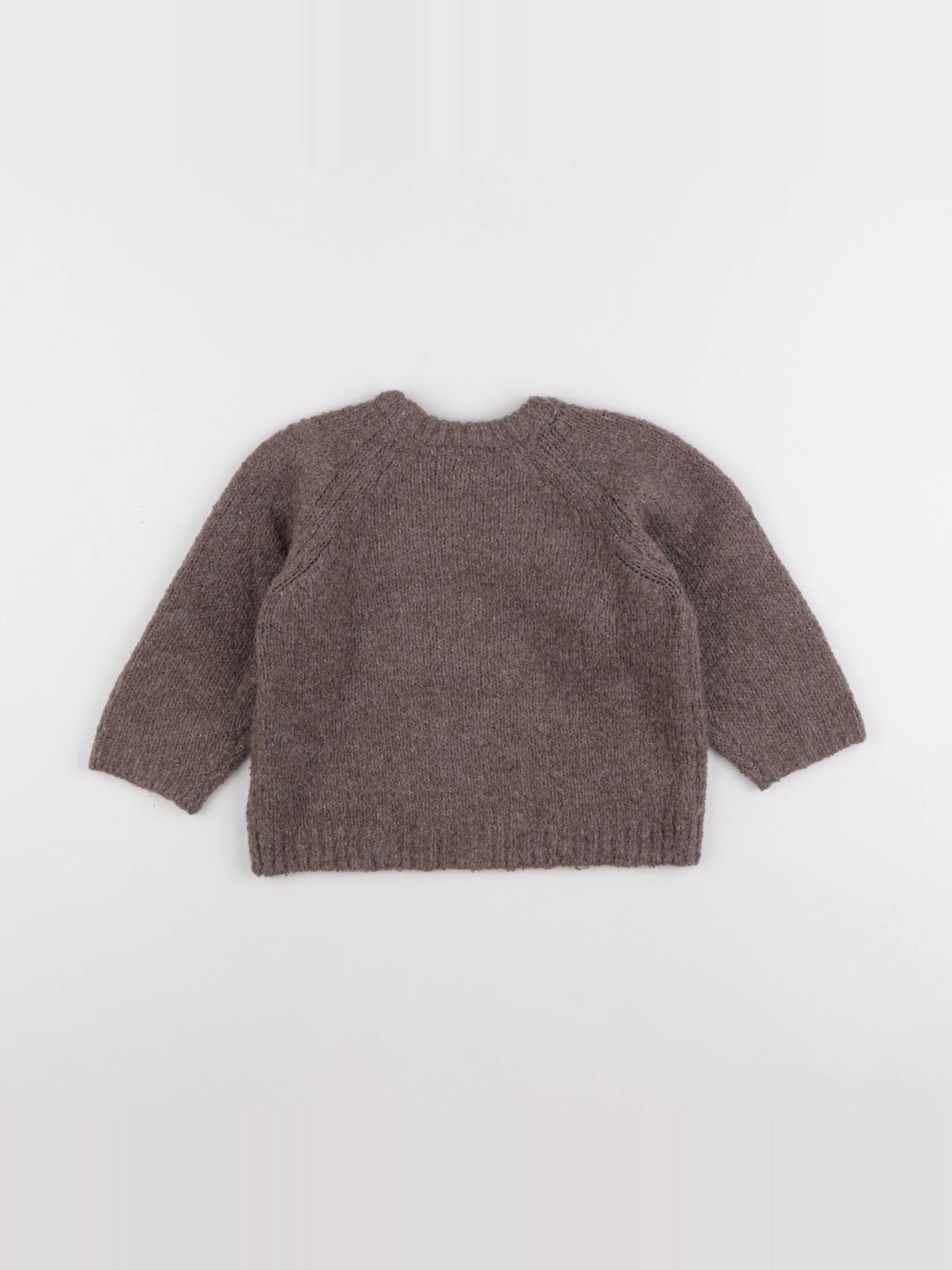 Zara - pull marron - 12/18 mois