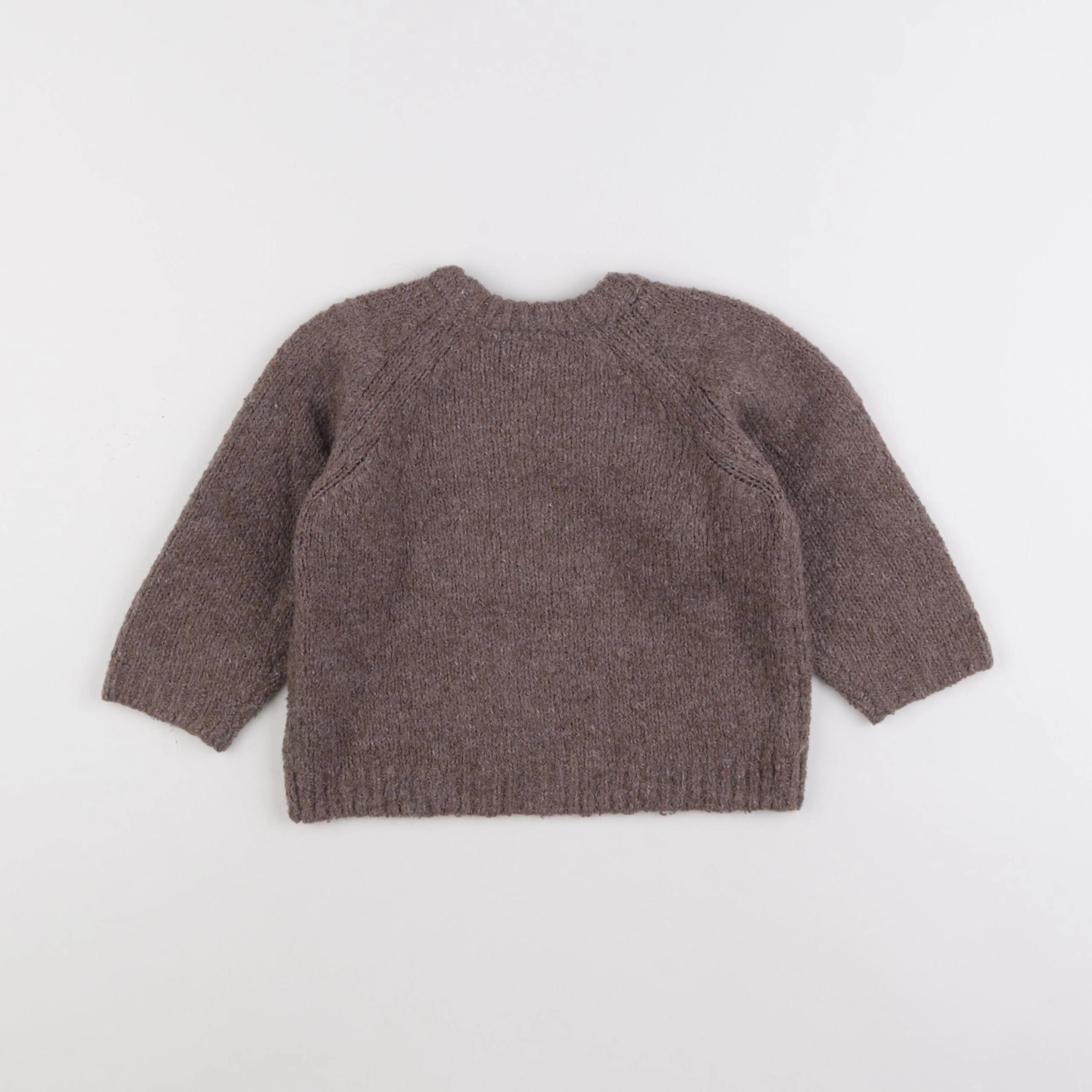 Zara - pull marron - 12/18 mois
