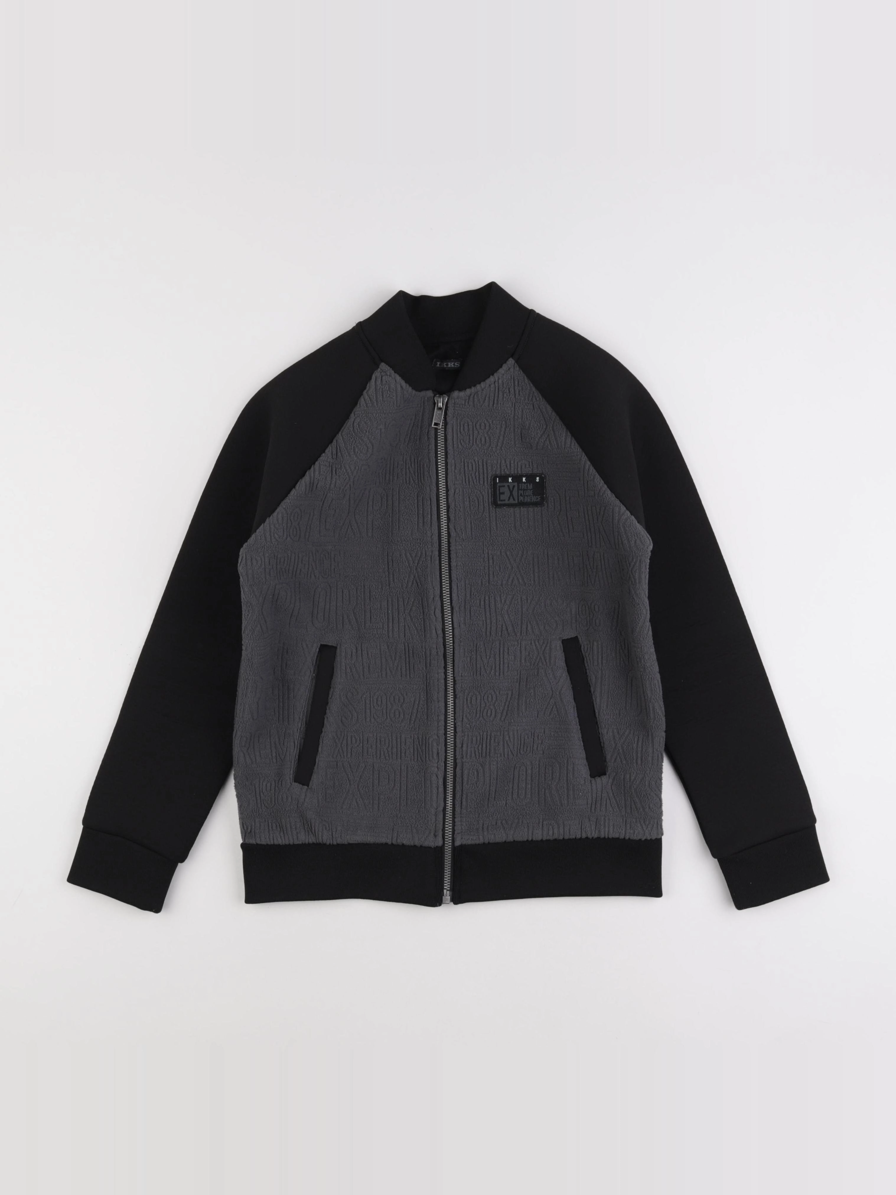 IKKS - sweat gris - 10 ans