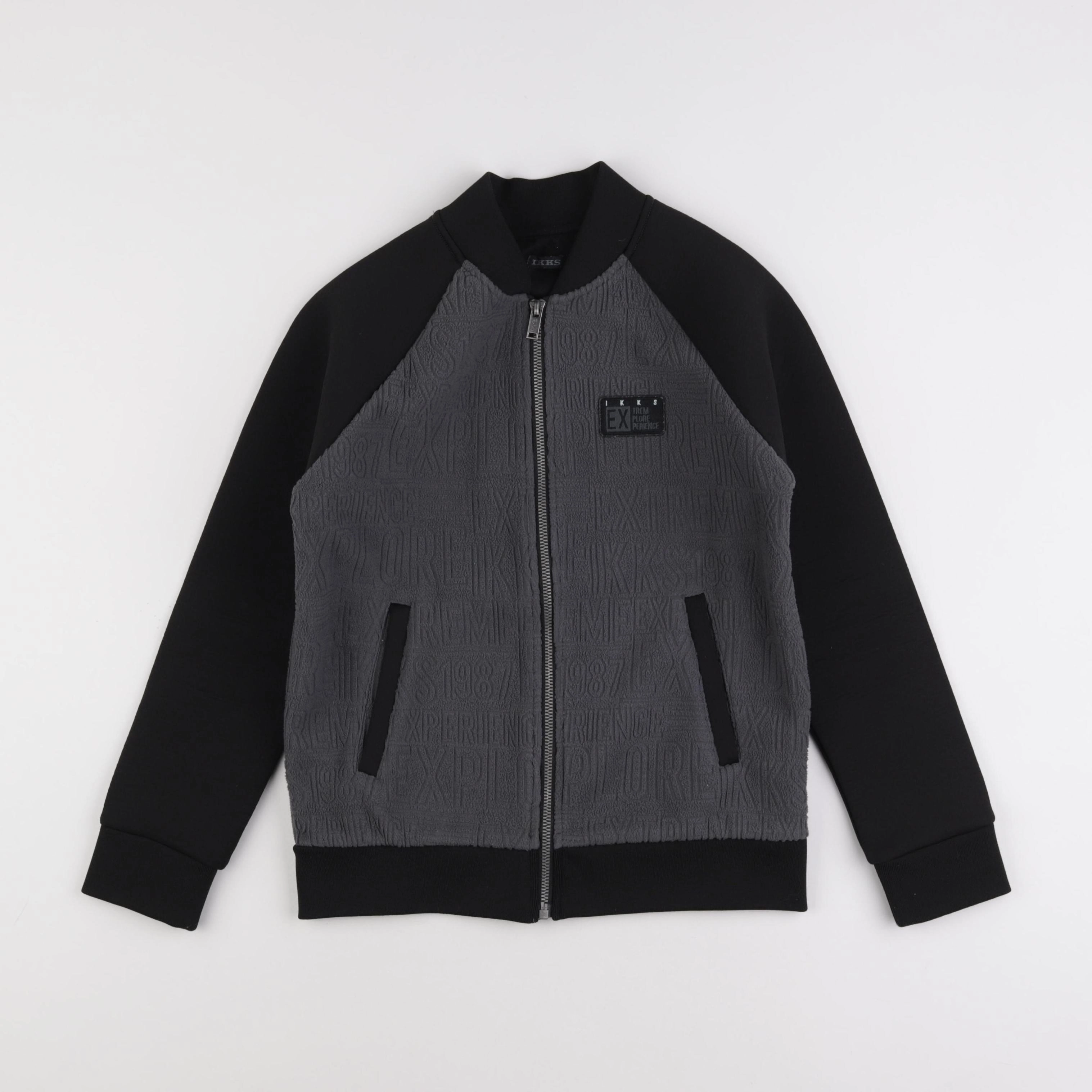 IKKS - sweat gris - 10 ans