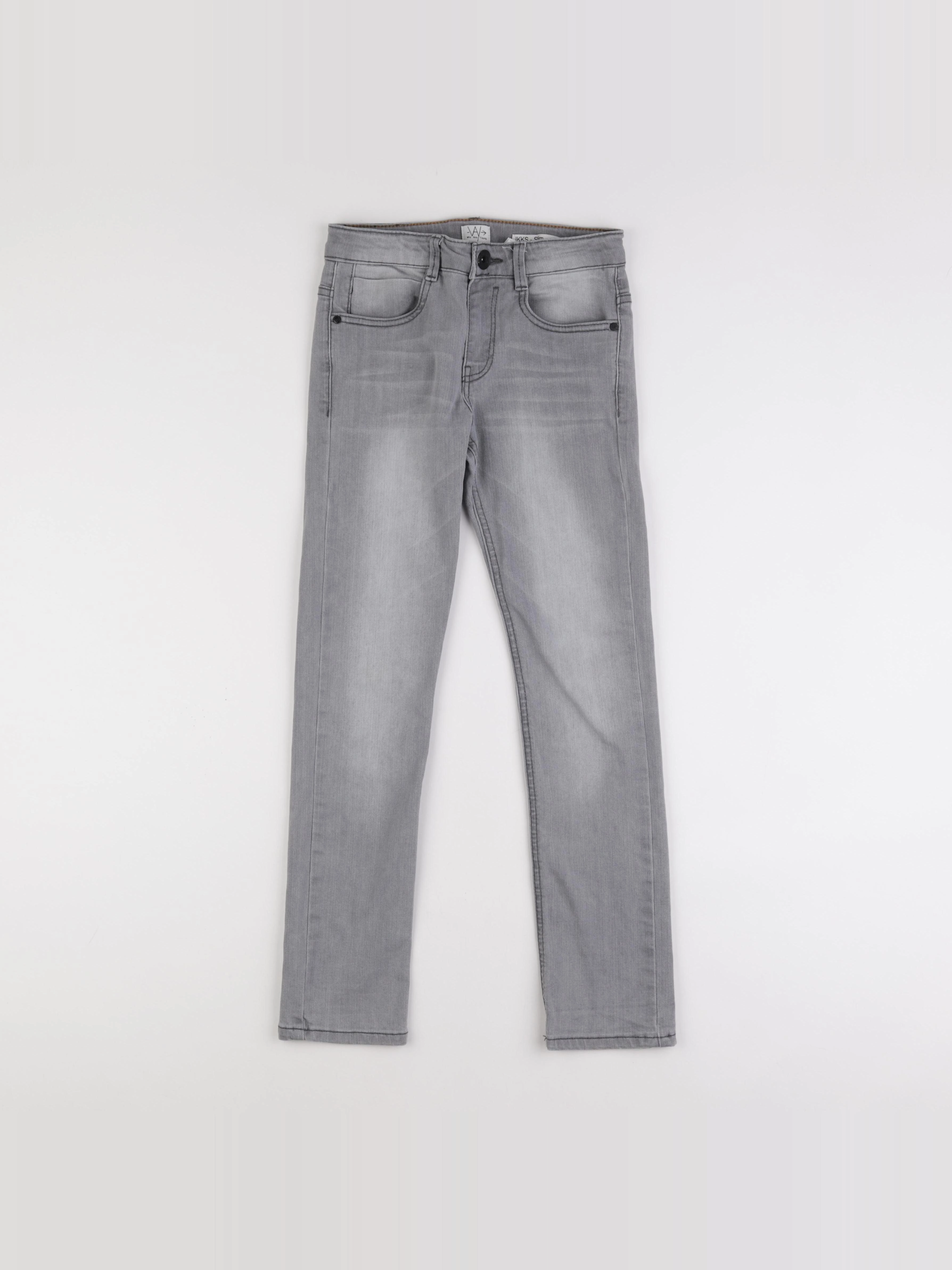IKKS - jean gris - 10 ans