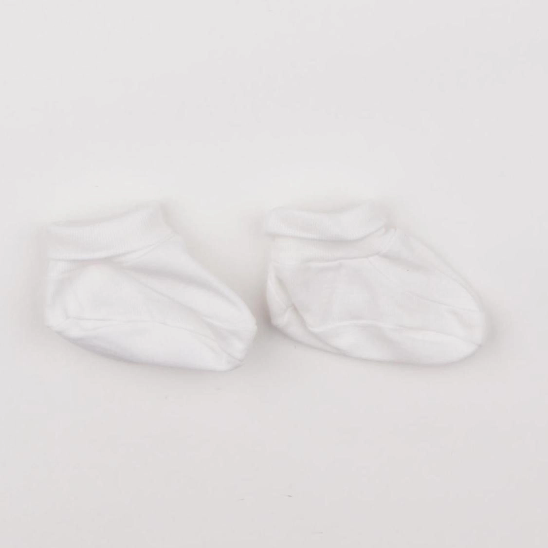 Vertbaudet - chaussons blanc - pointure 19