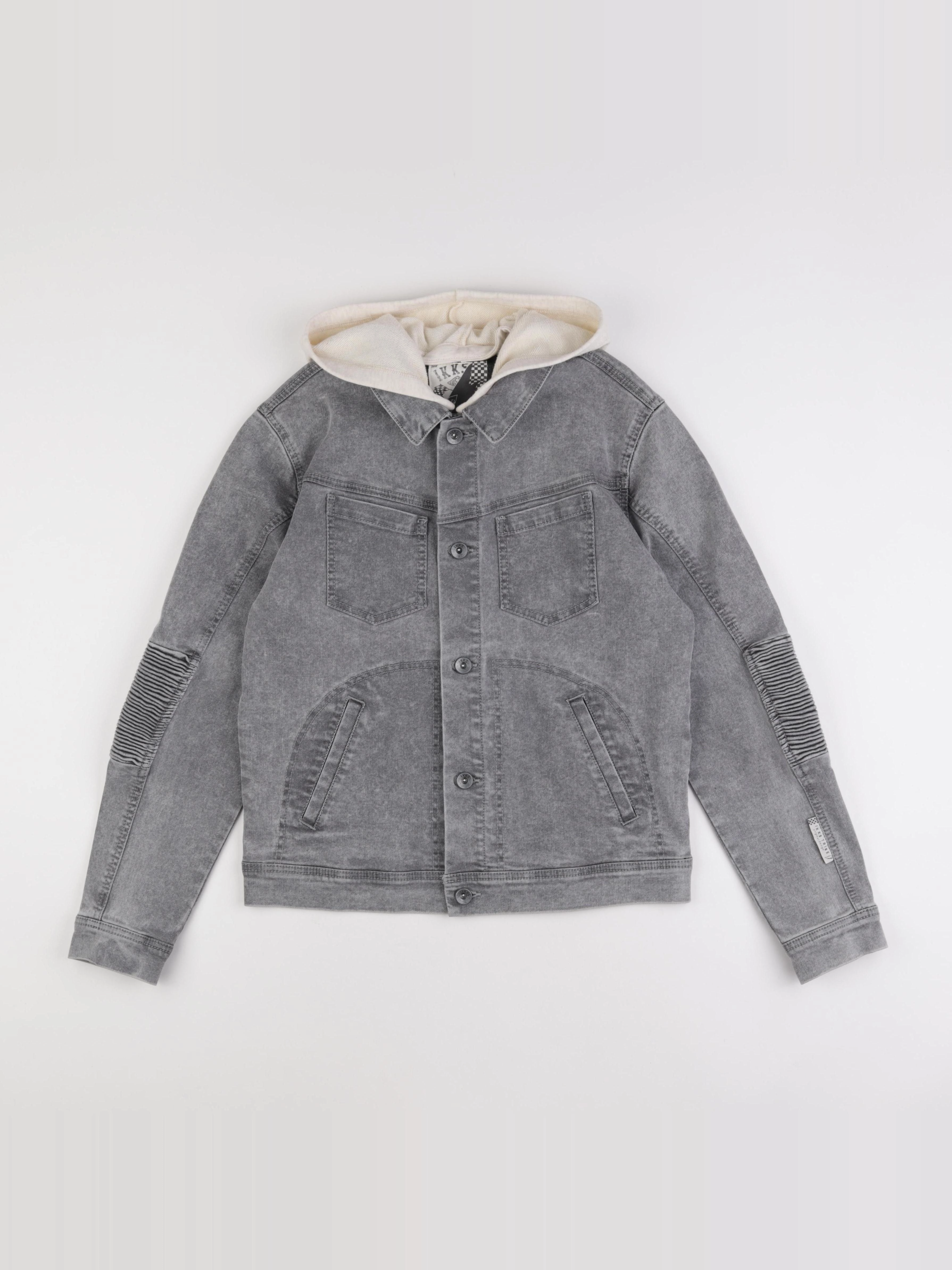 IKKS - veste imprimé au dos gris - 14 ans