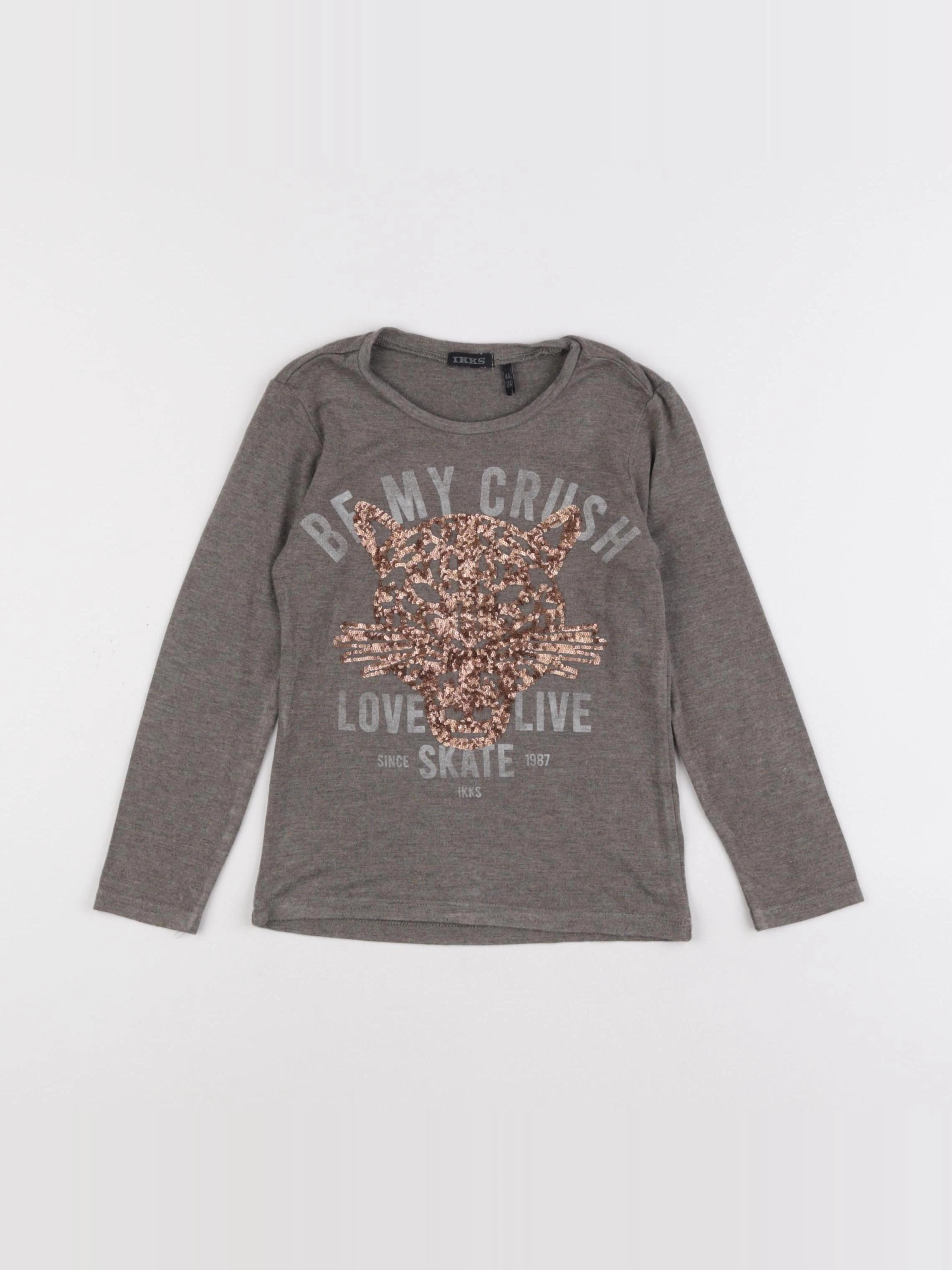 IKKS - tee-shirt gris - 4 ans