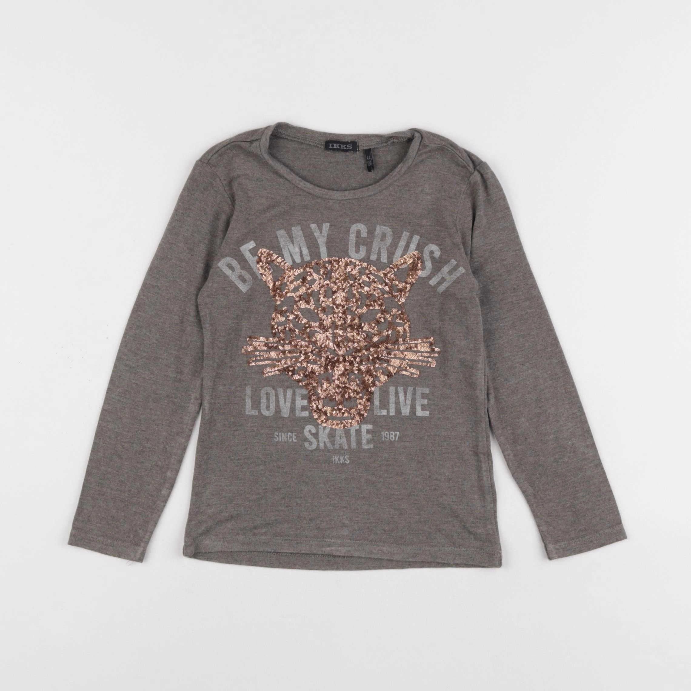 IKKS - tee-shirt gris - 4 ans