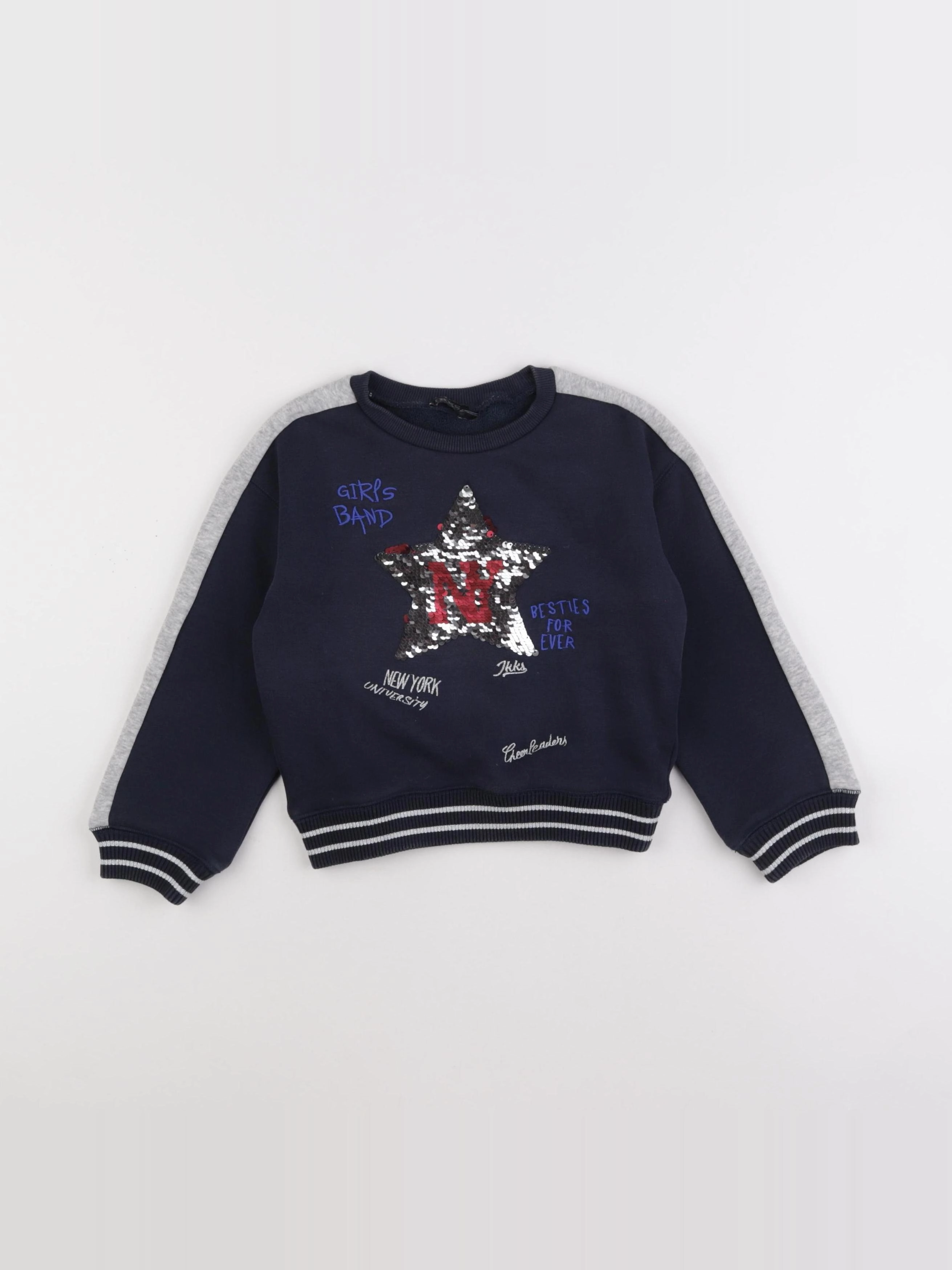 IKKS - sweat bleu - 4 ans