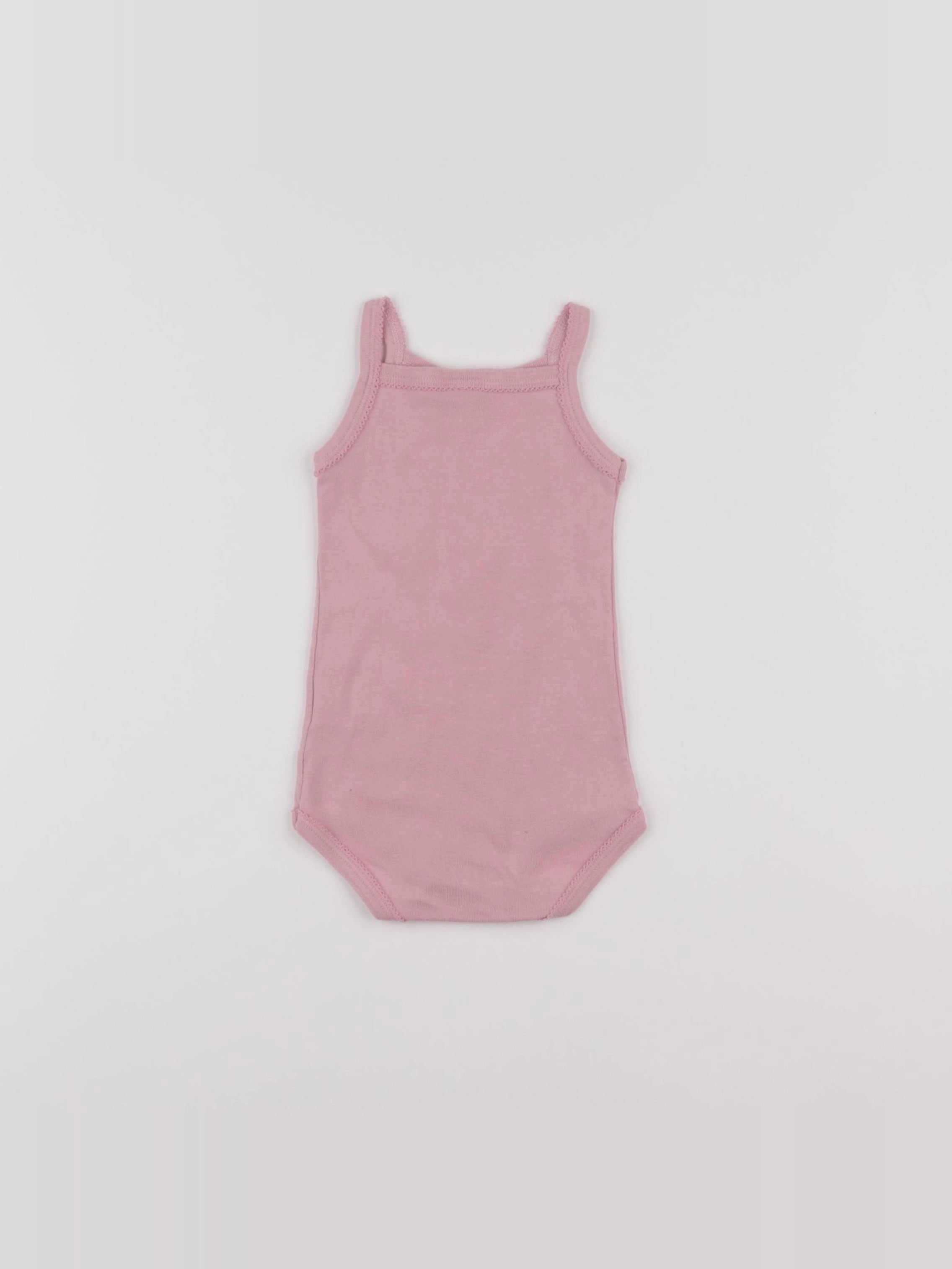 Petit Bateau - body rose - 6 mois