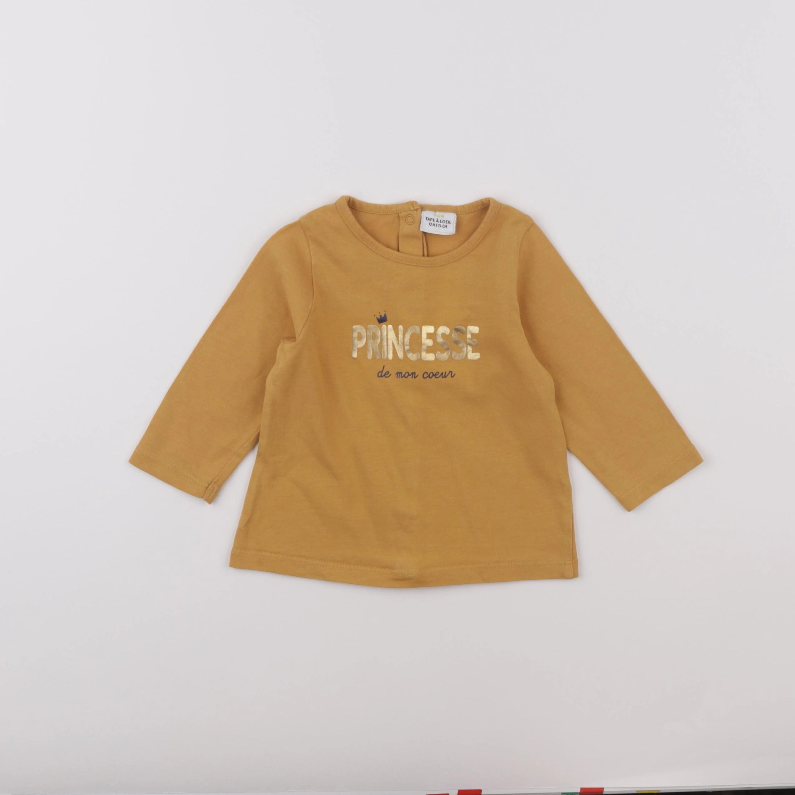Tape à l'oeil - tee-shirt jaune - 12 mois
