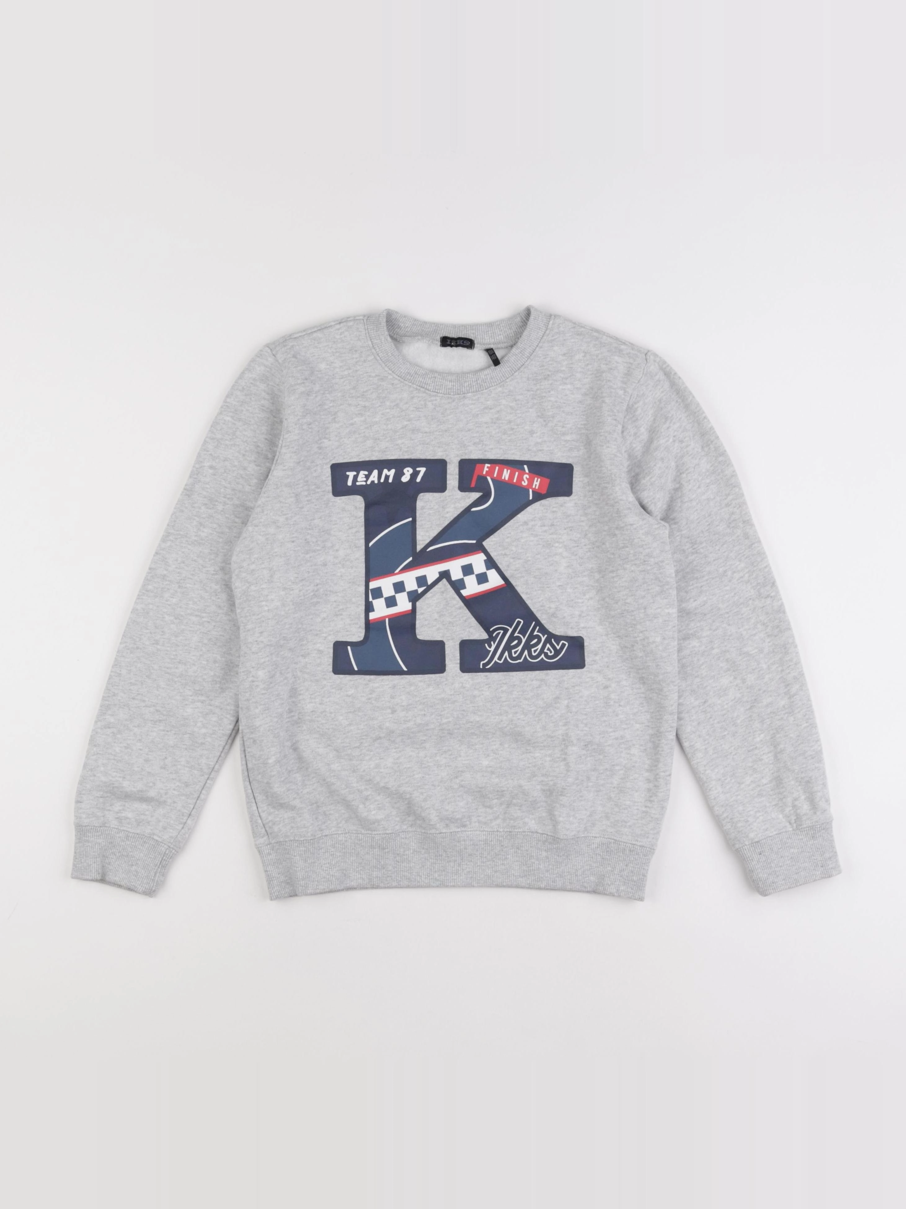 IKKS - sweat gris - 10 ans