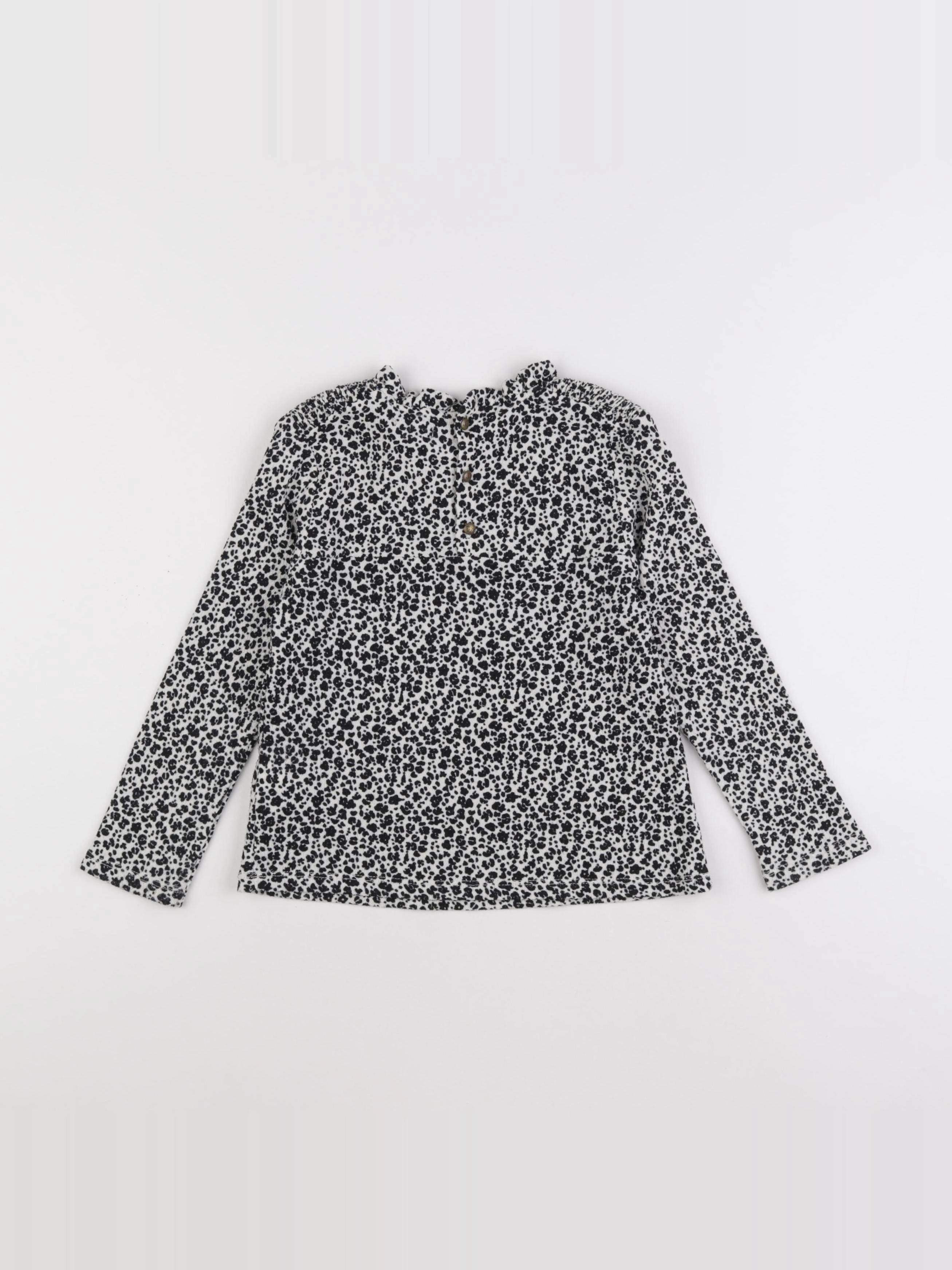 IKKS - blouse blanc, noir - 4 ans