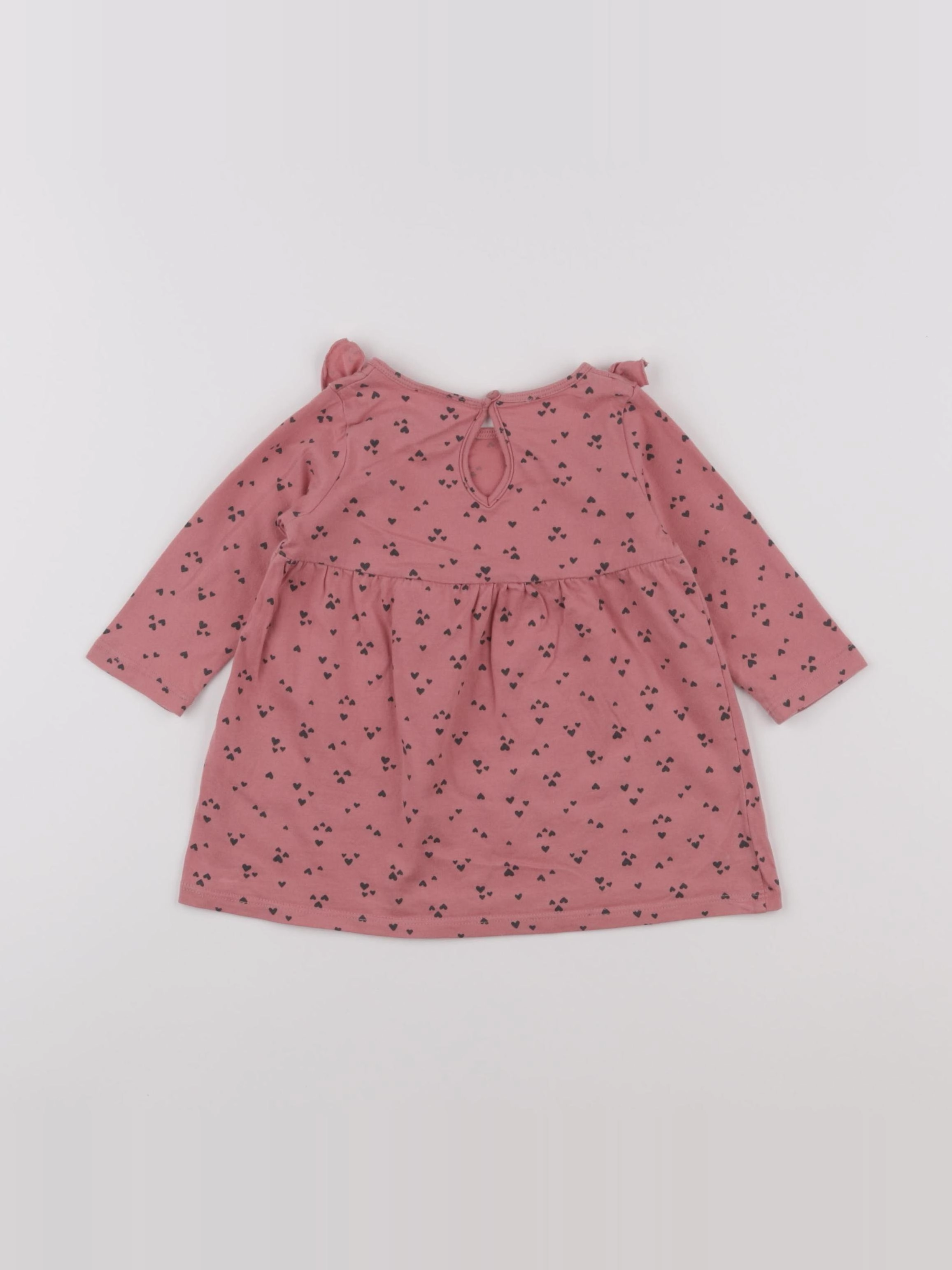 H&M - robe rose - 6 mois