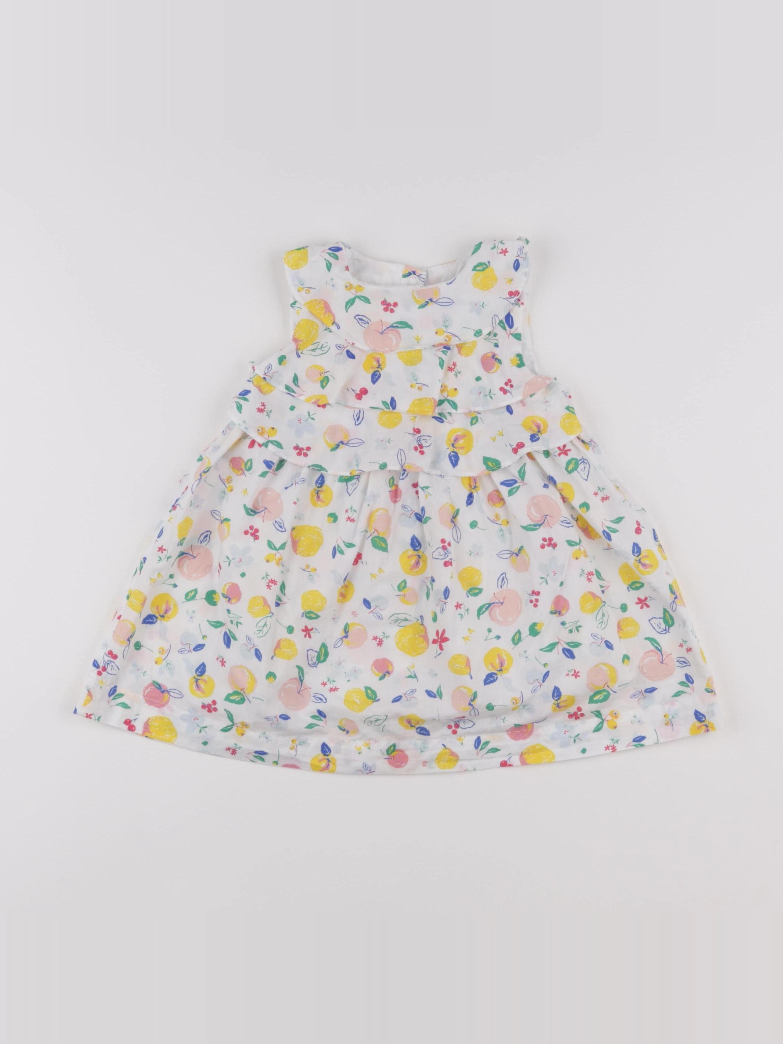 Petit Bateau - robe multicolore - 18 mois