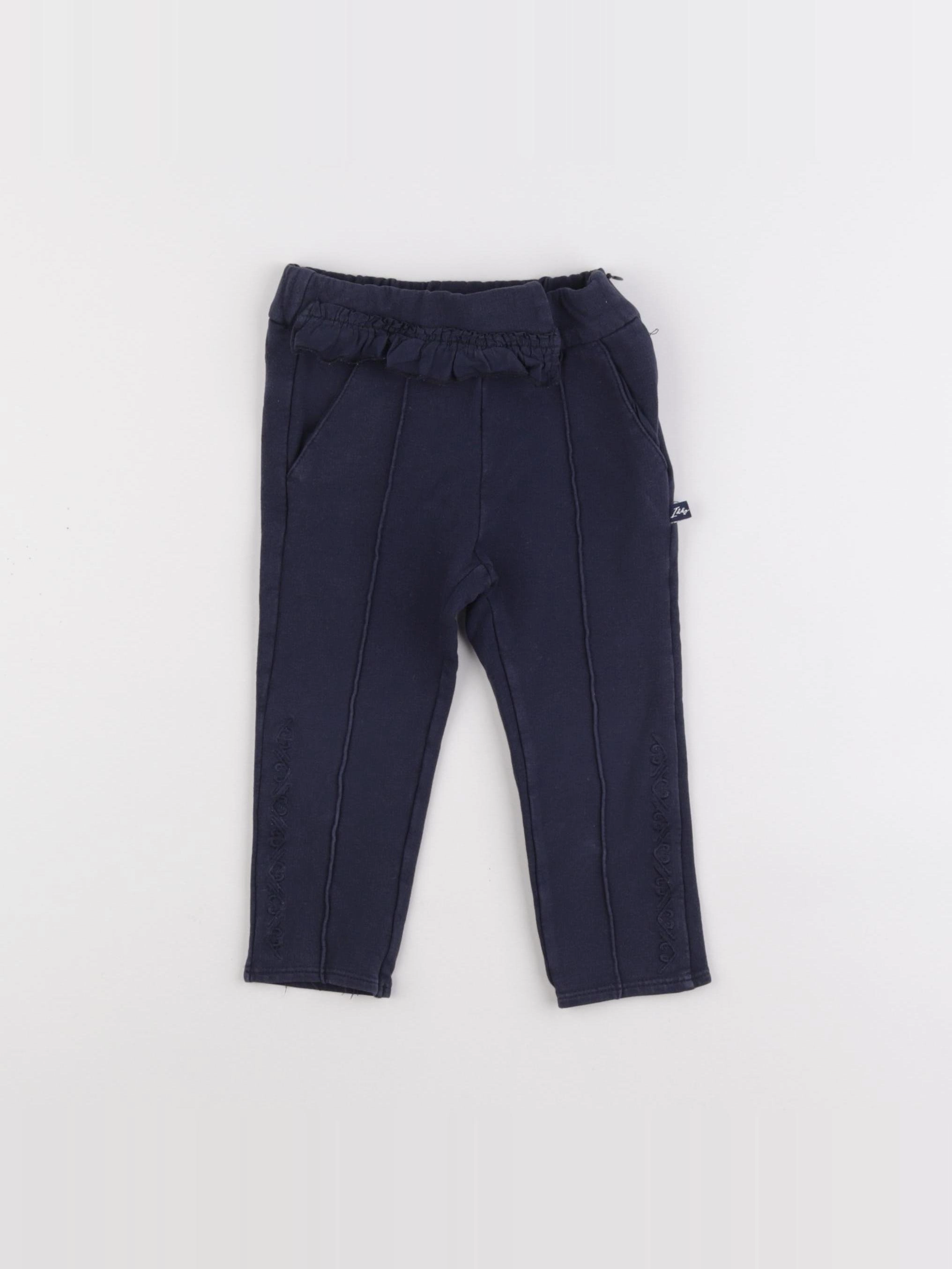 IKKS - pantalon bleu - 18 mois