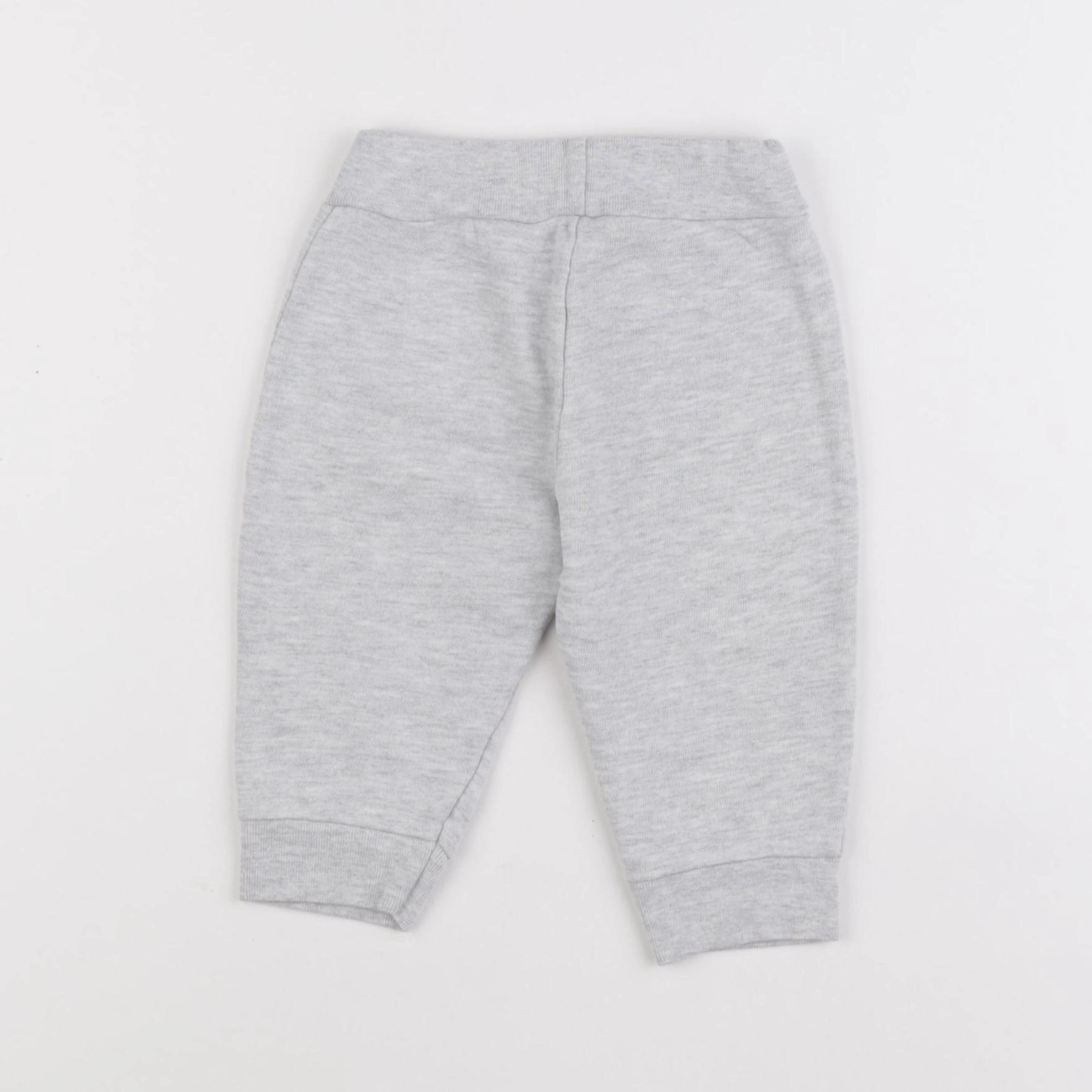 Petit Bateau - jogging gris - 12 mois