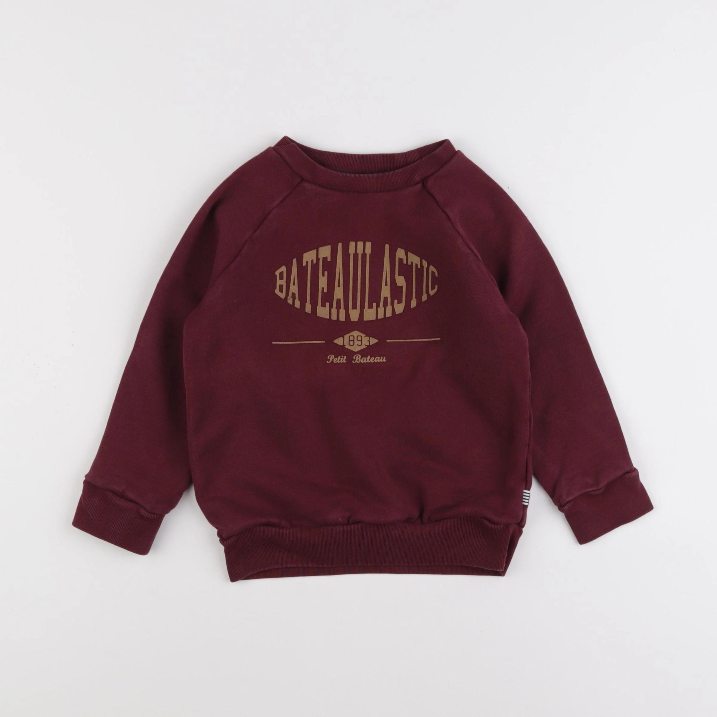 Petit Bateau - sweat rouge - 6 ans