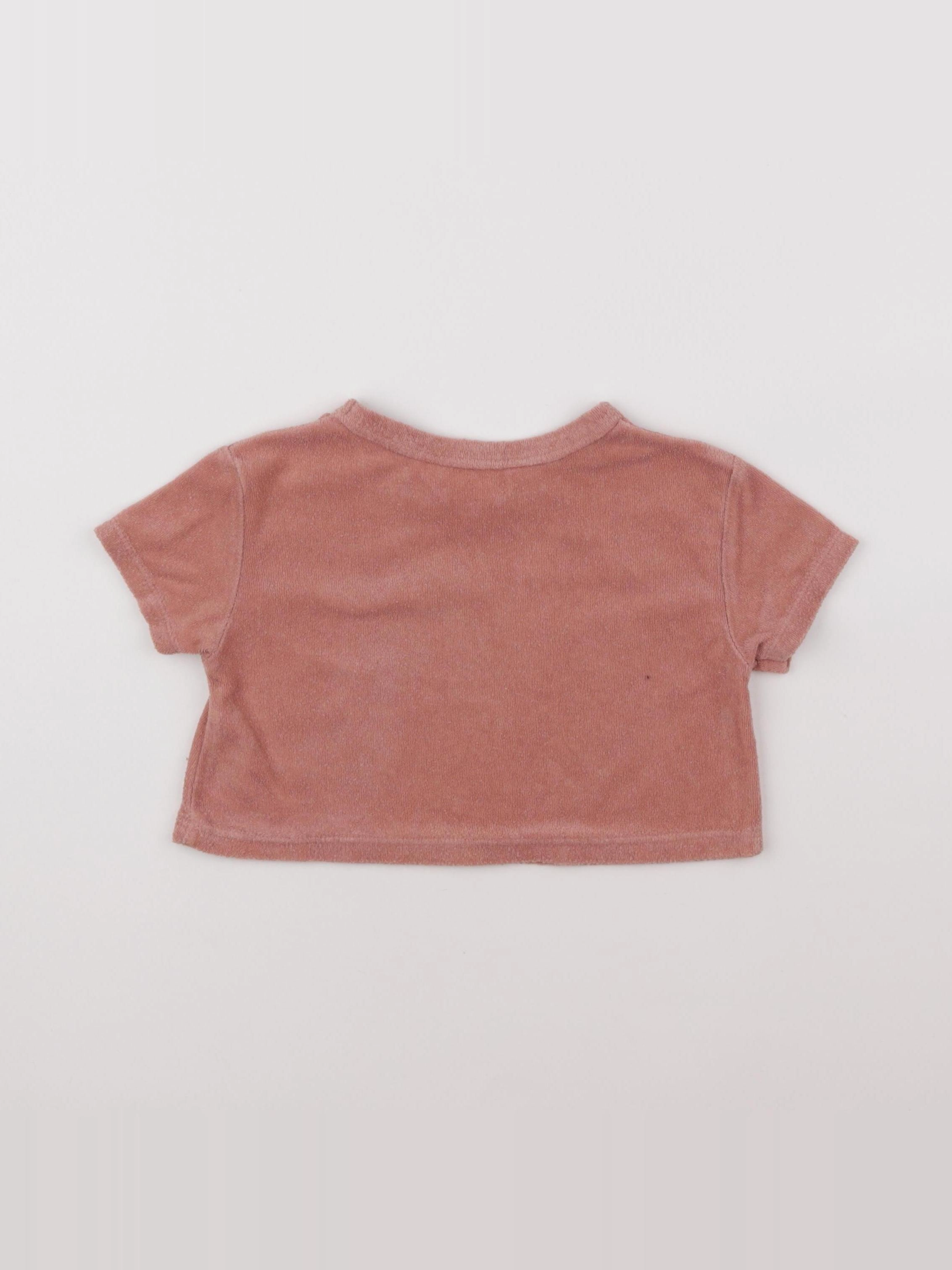 H&M - tee-shirt rose - 1 an à 2 ans
