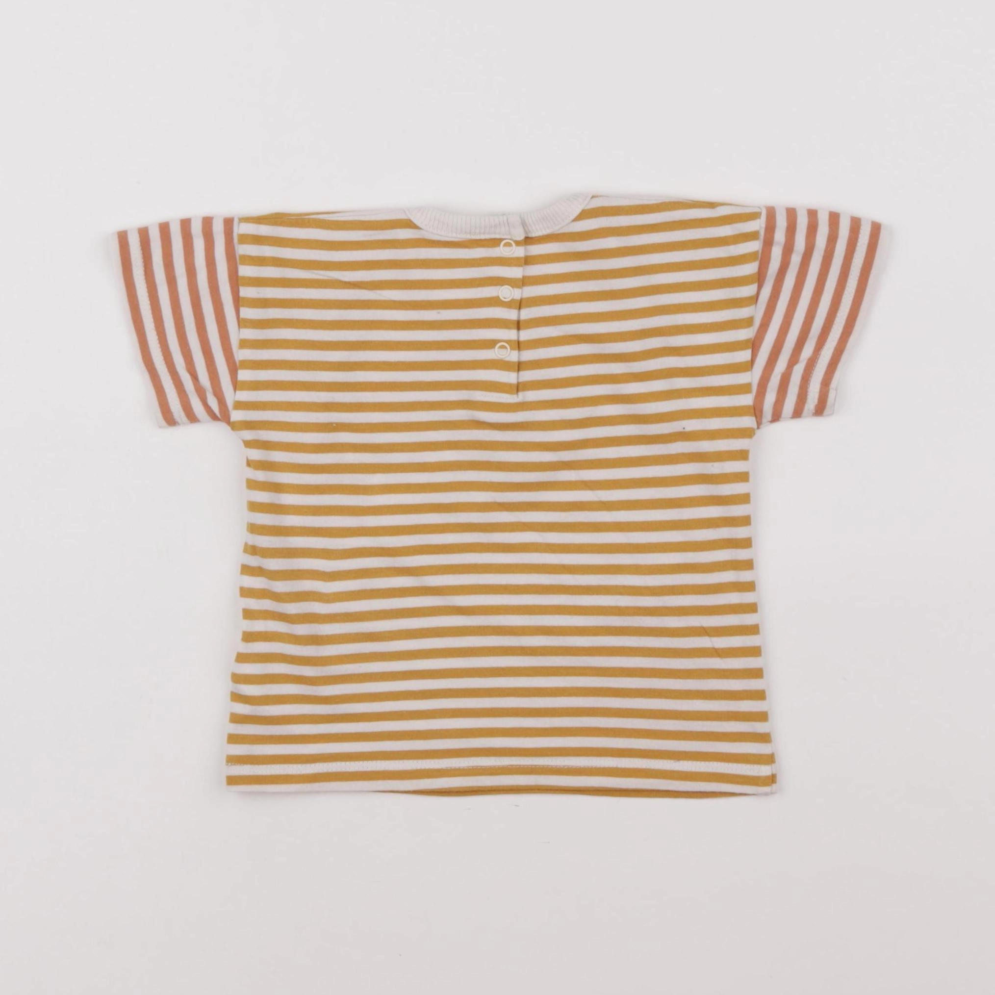 Vertbaudet - tee-shirt jaune - 12 mois