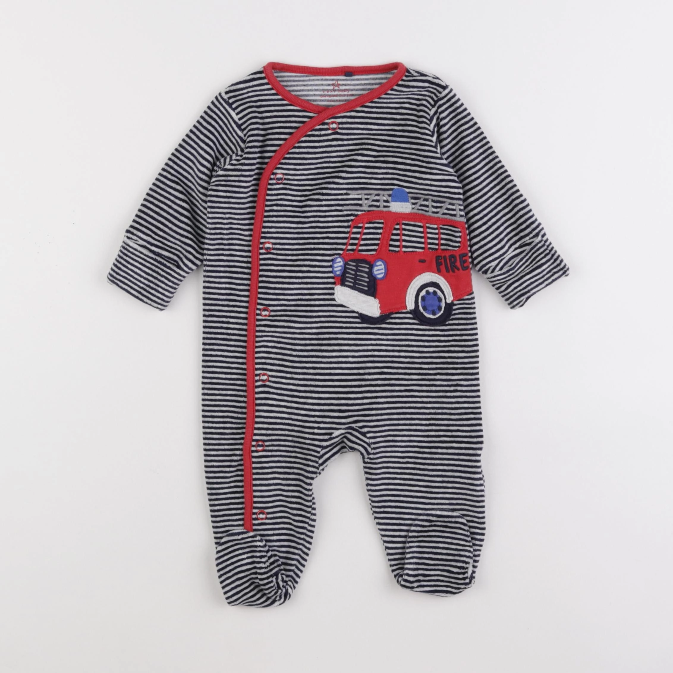 Next - pyjama velours bleu - 3 mois