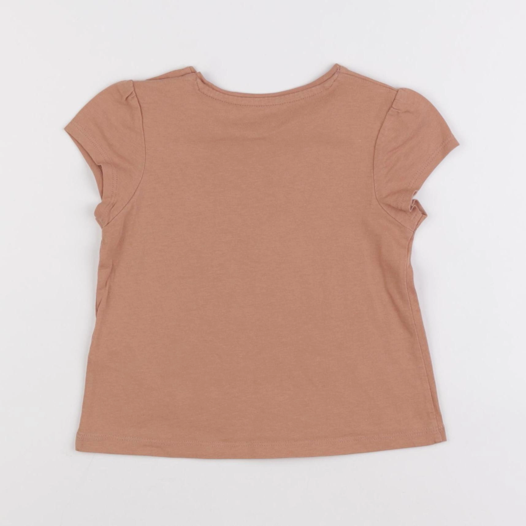 Vertbaudet - tee-shirt marron - 2 ans