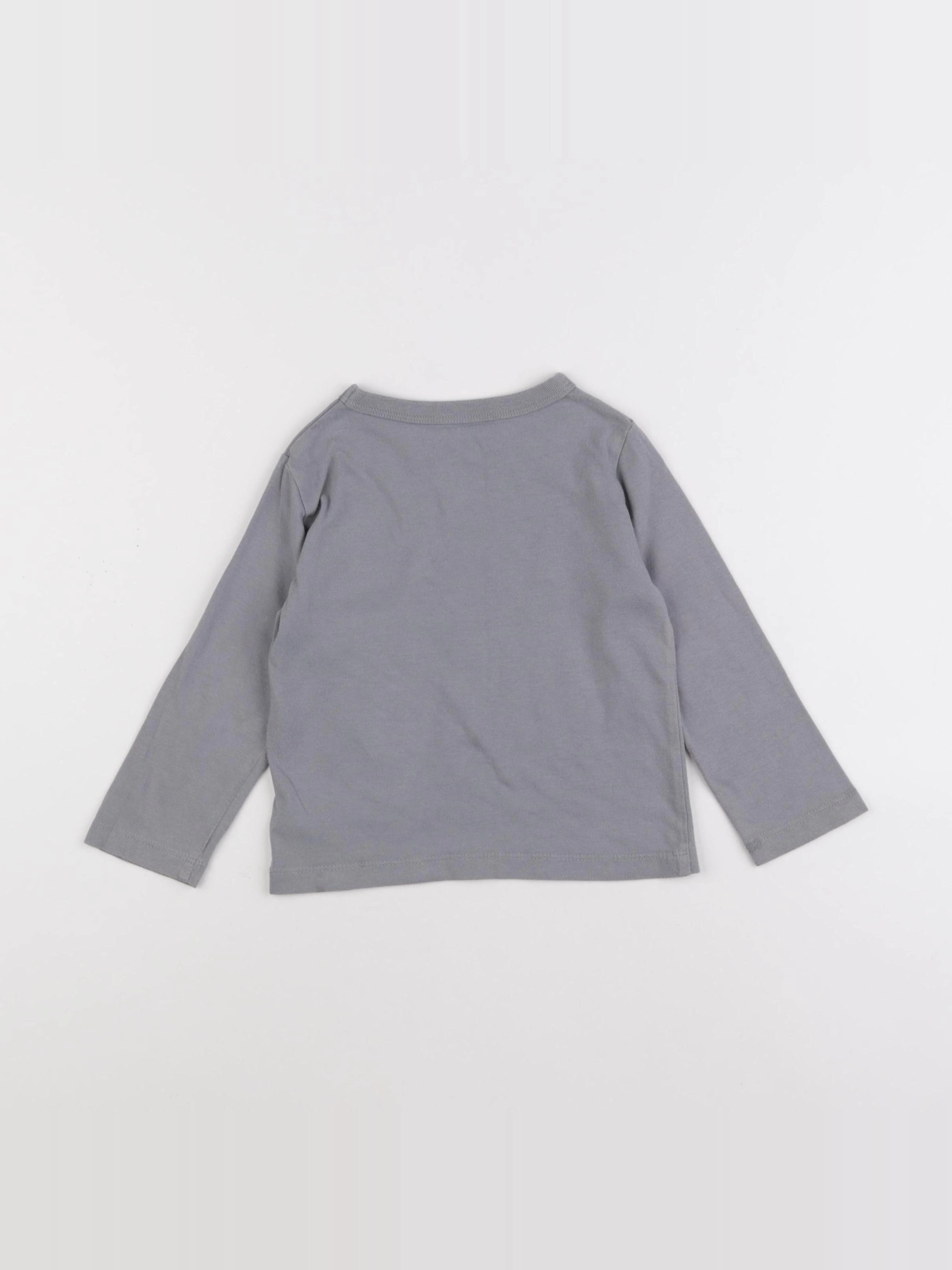 GAP - tee-shirt gris - 2 ans