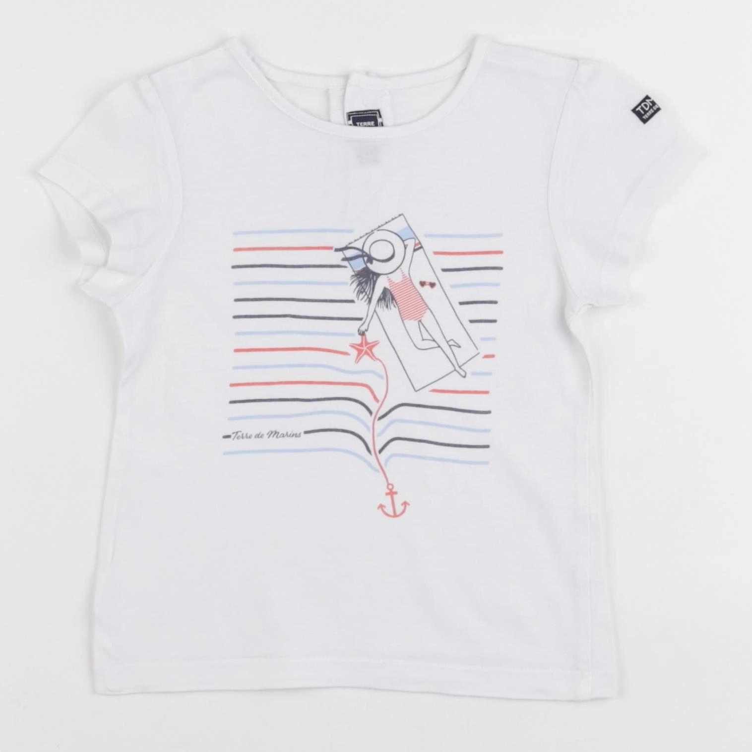 Terre de marins - tee-shirt blanc - 2 ans