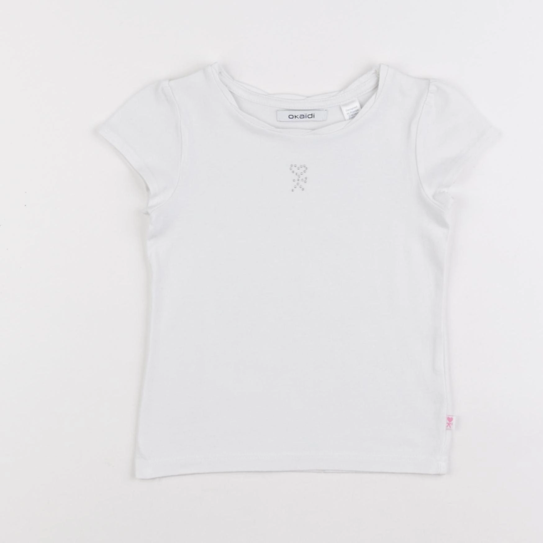 Okaidi - tee-shirt blanc - 2 ans