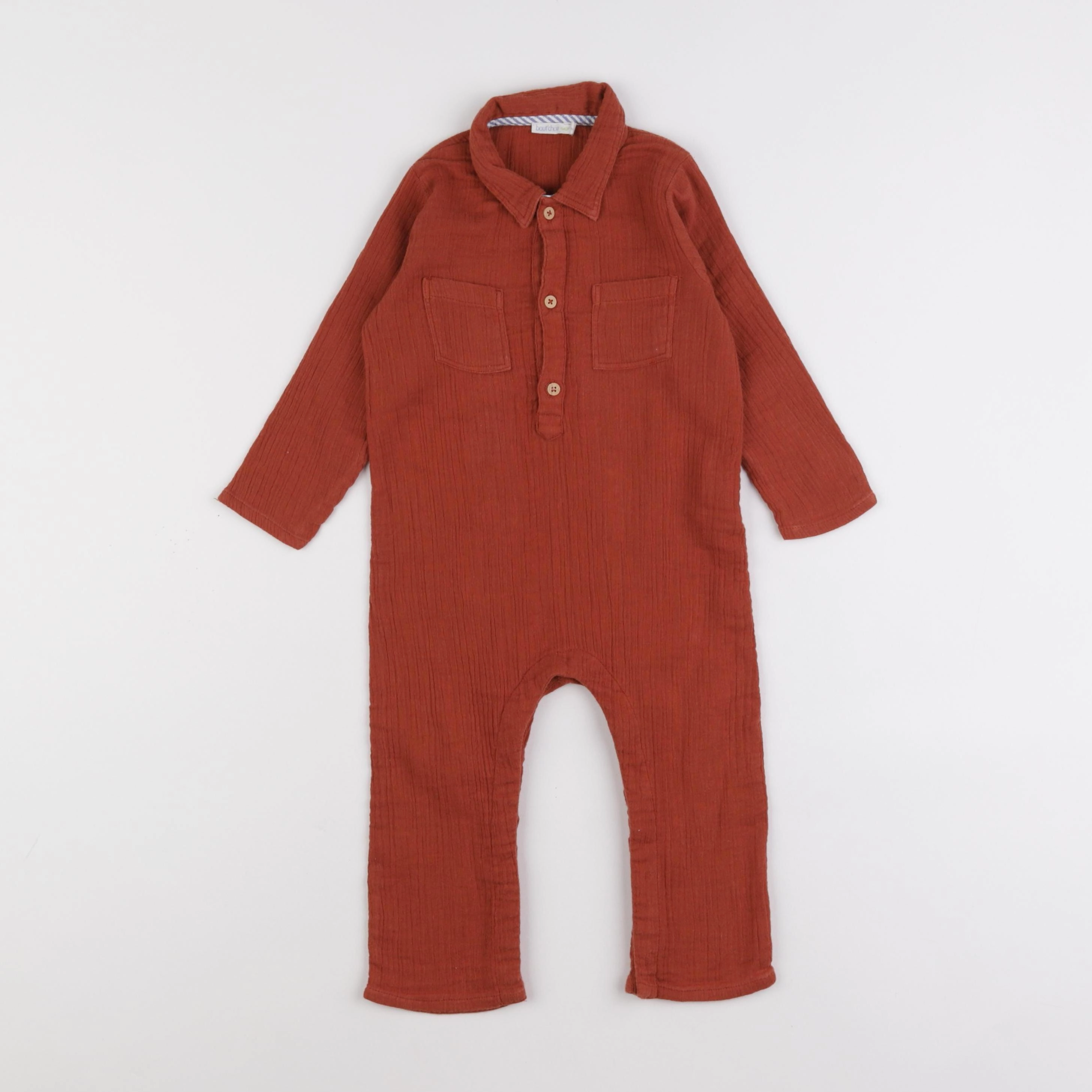 Boutchou - combinaison marron - 12 mois